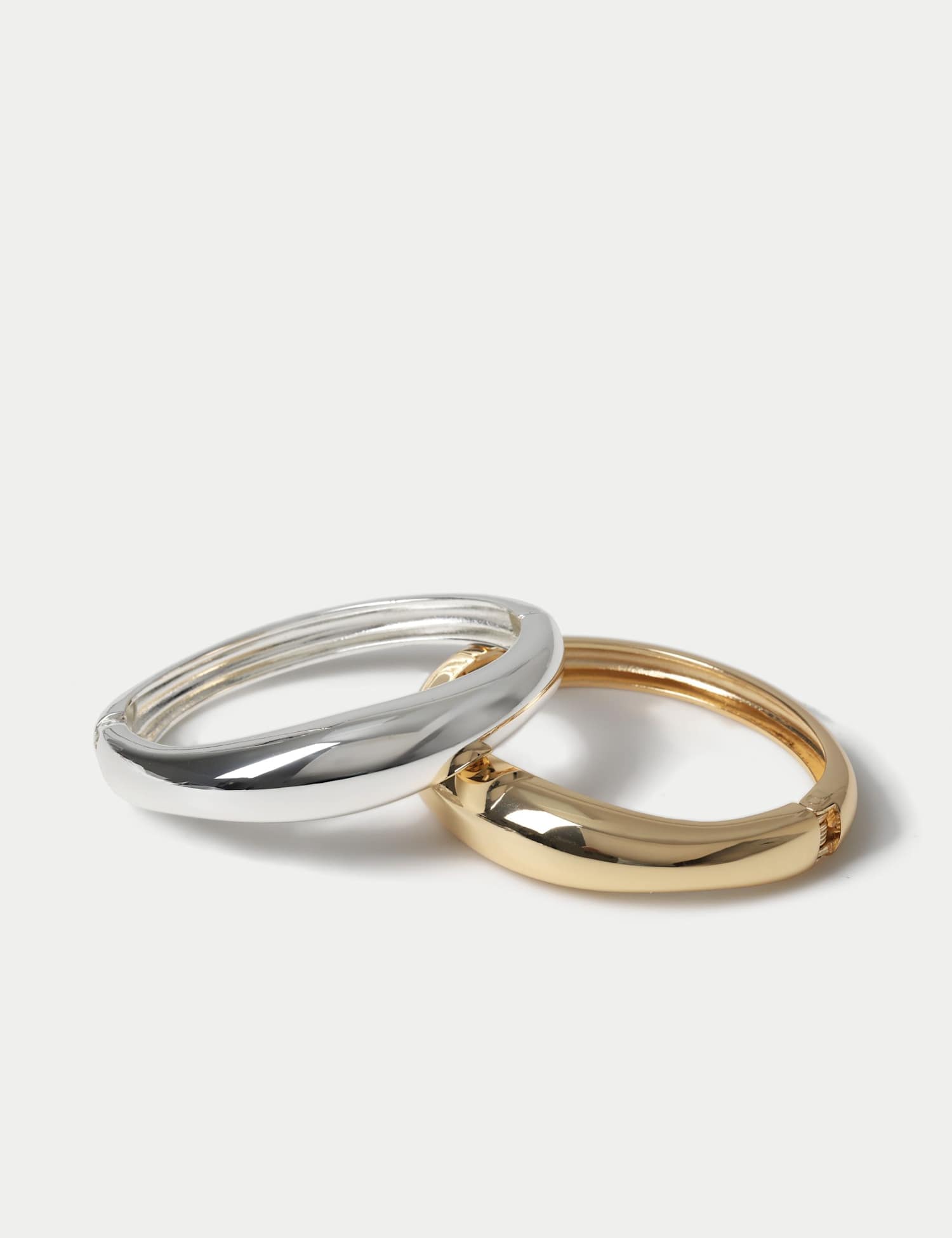 M&S 2 Pack Mixed Metal Bangle Multi