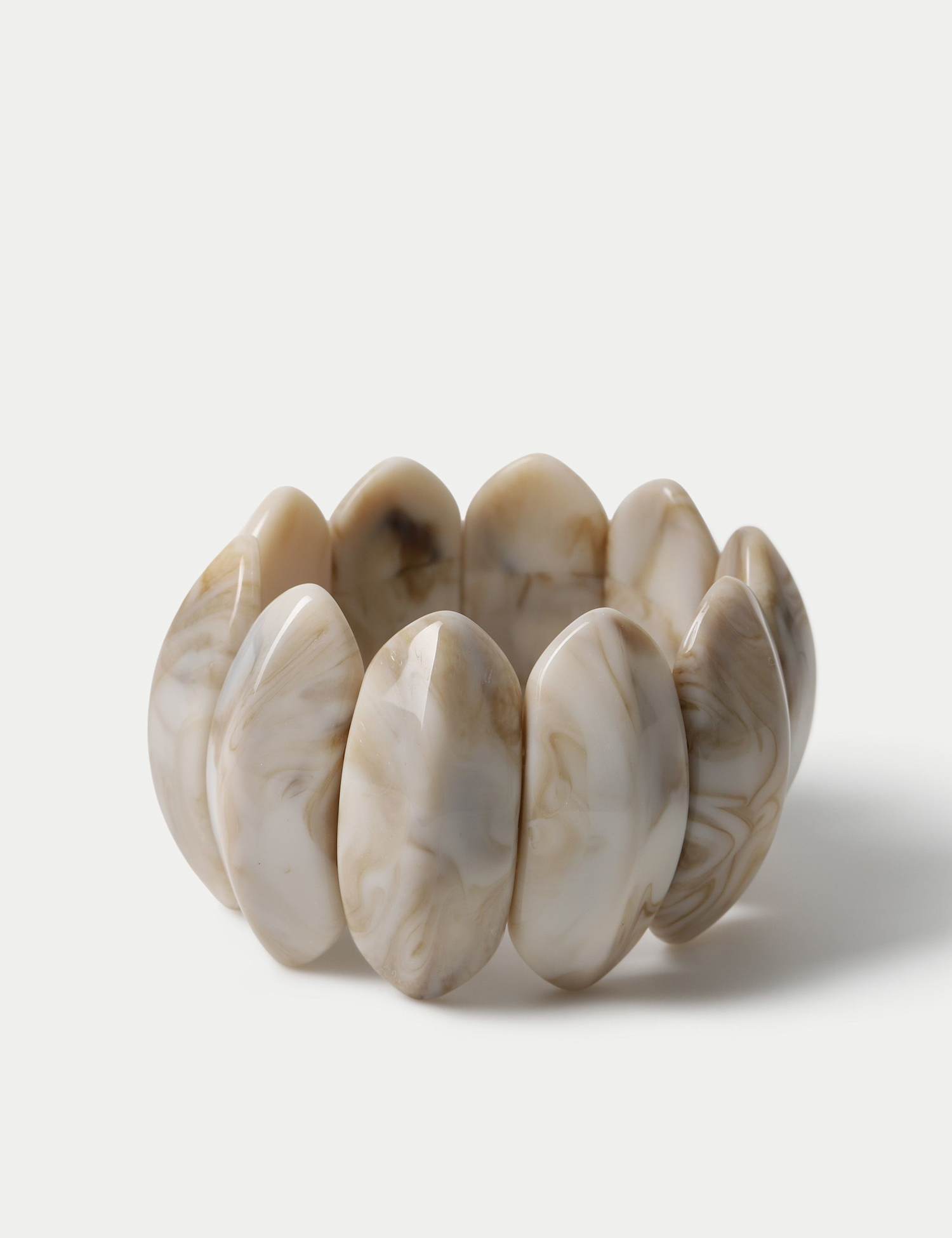 M&S Resin Stretch Bracelet Cream