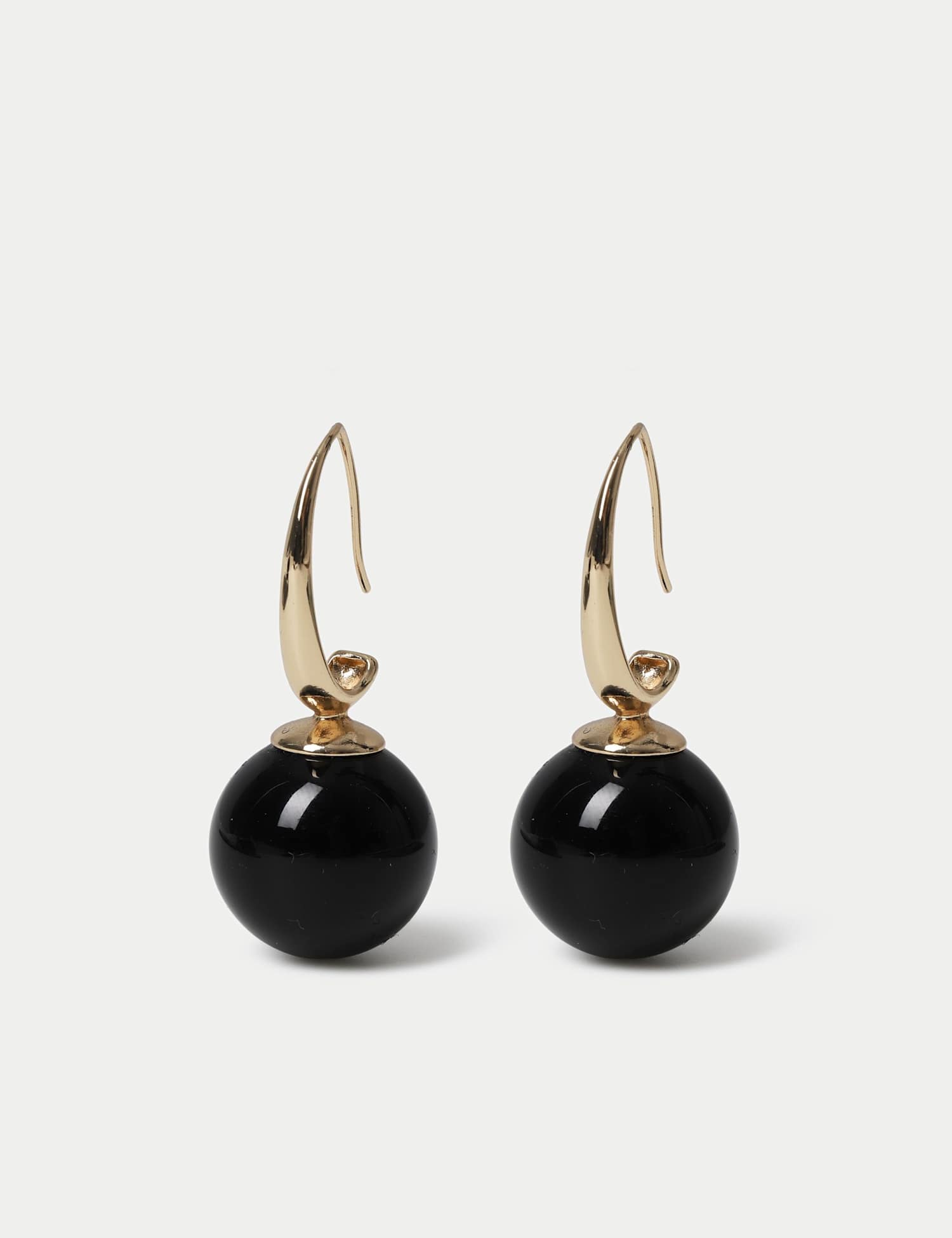 M&S Sphere Drop Earrings Gold