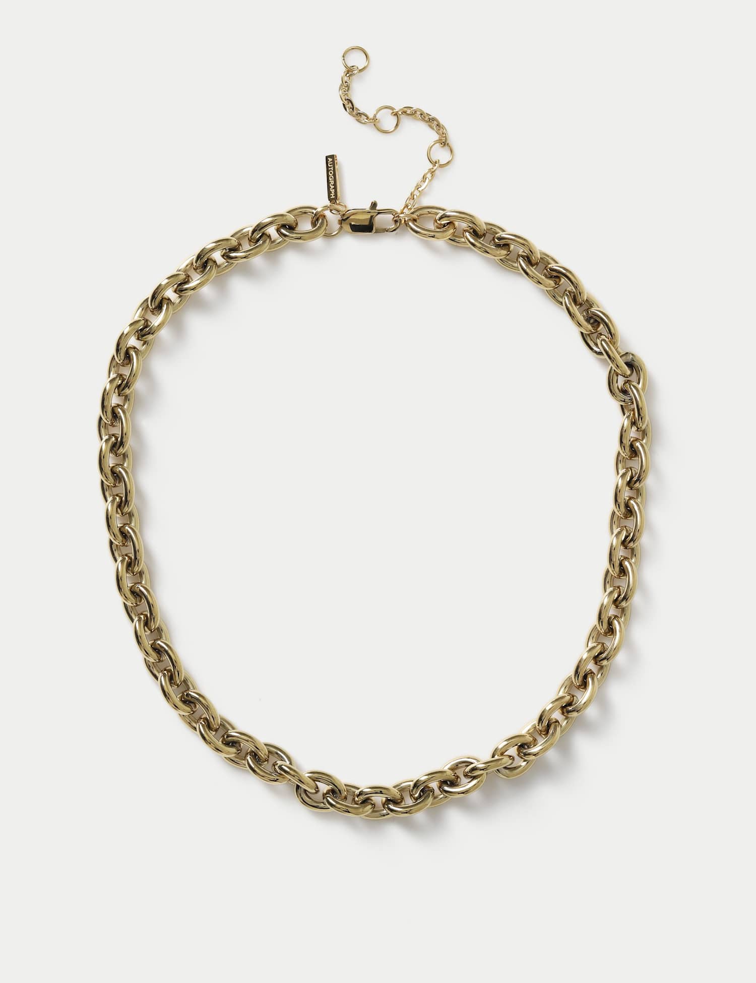 Autograph Chunky Chain Necklace Gold