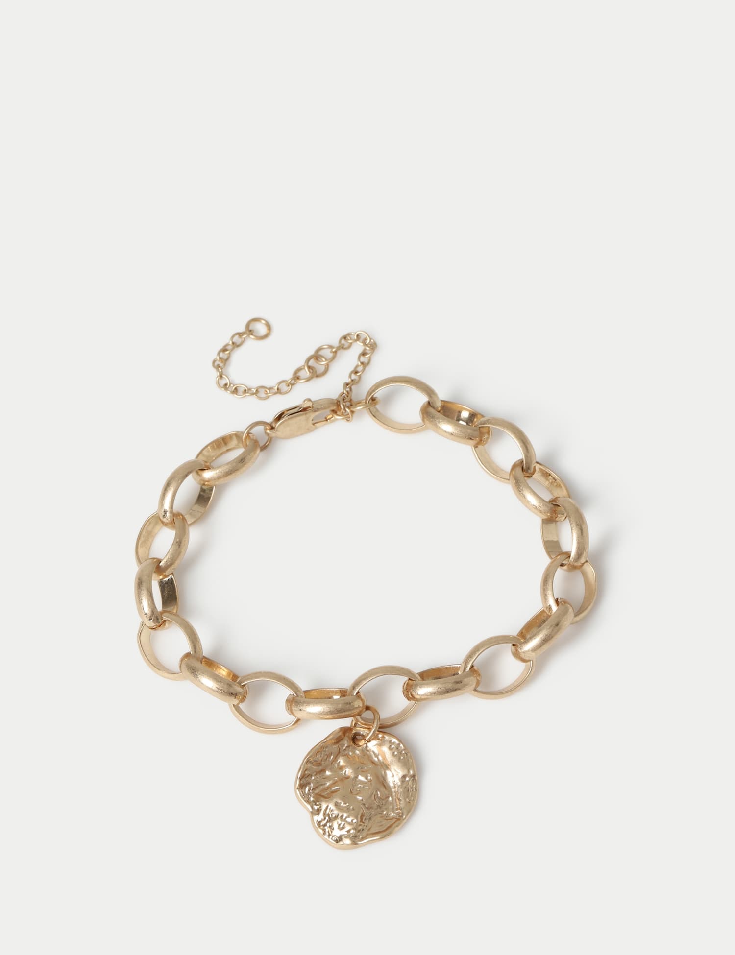 Per Una Brushed Coin Bracelet Gold