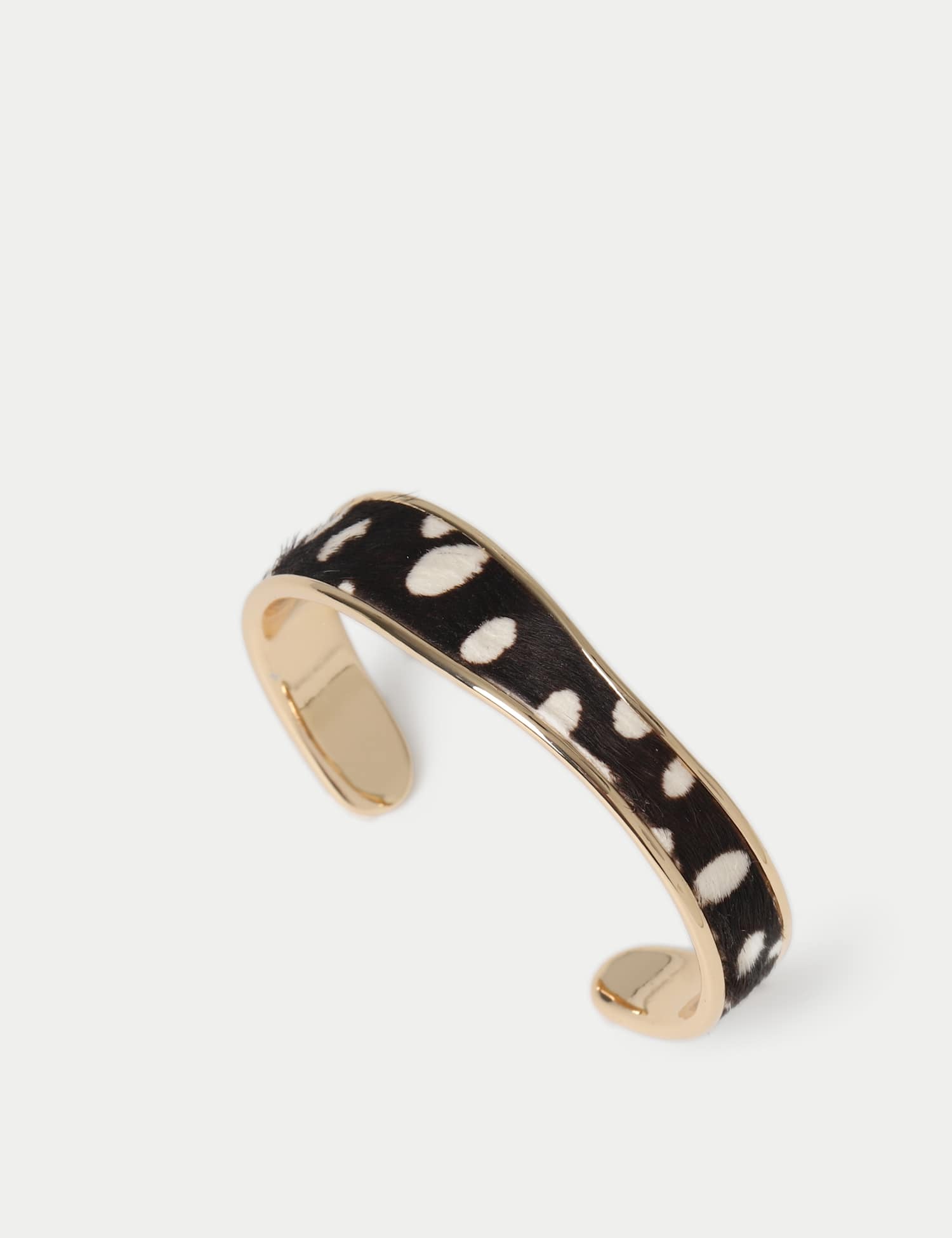 M&S Faux Deer Print Skinny Bangle Brown Mix