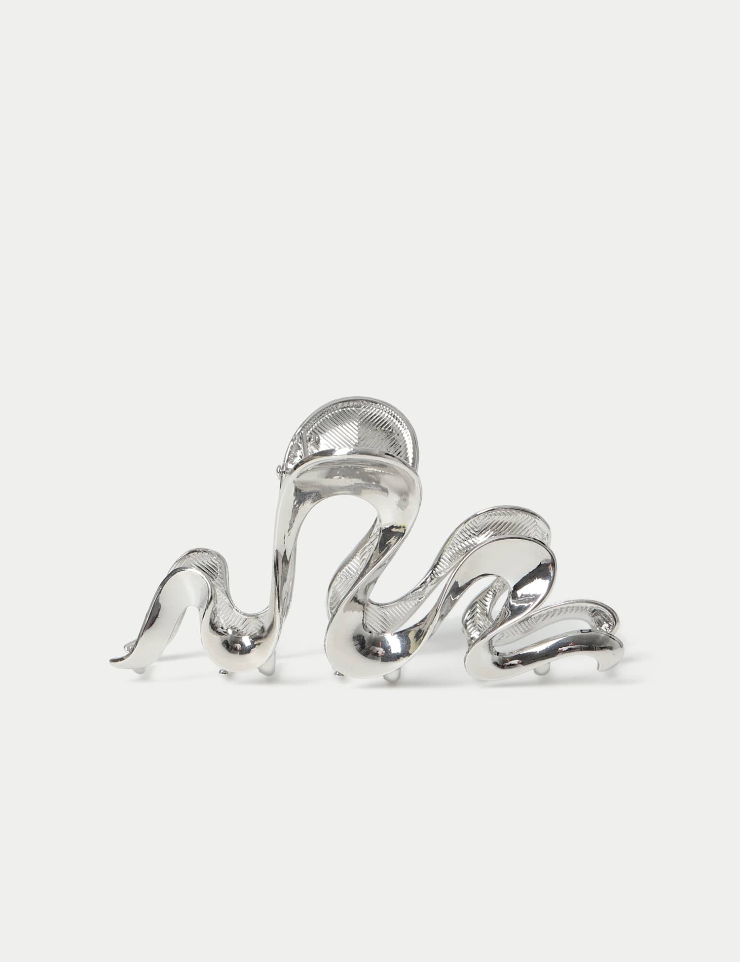M&S Silver Tone Wiggle Claw Silver