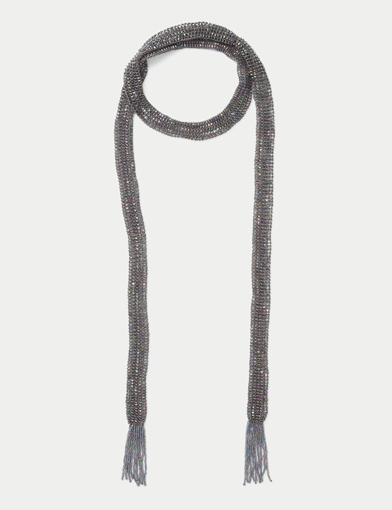 Per Una Embellished Skinny Scarf Black