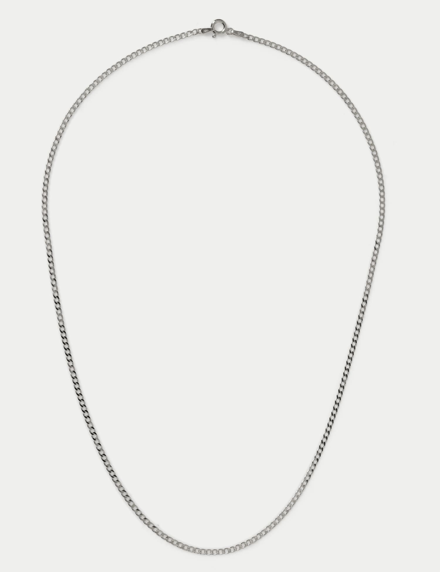 Autograph Auto Sterling Belcher Chain Necklace Silver