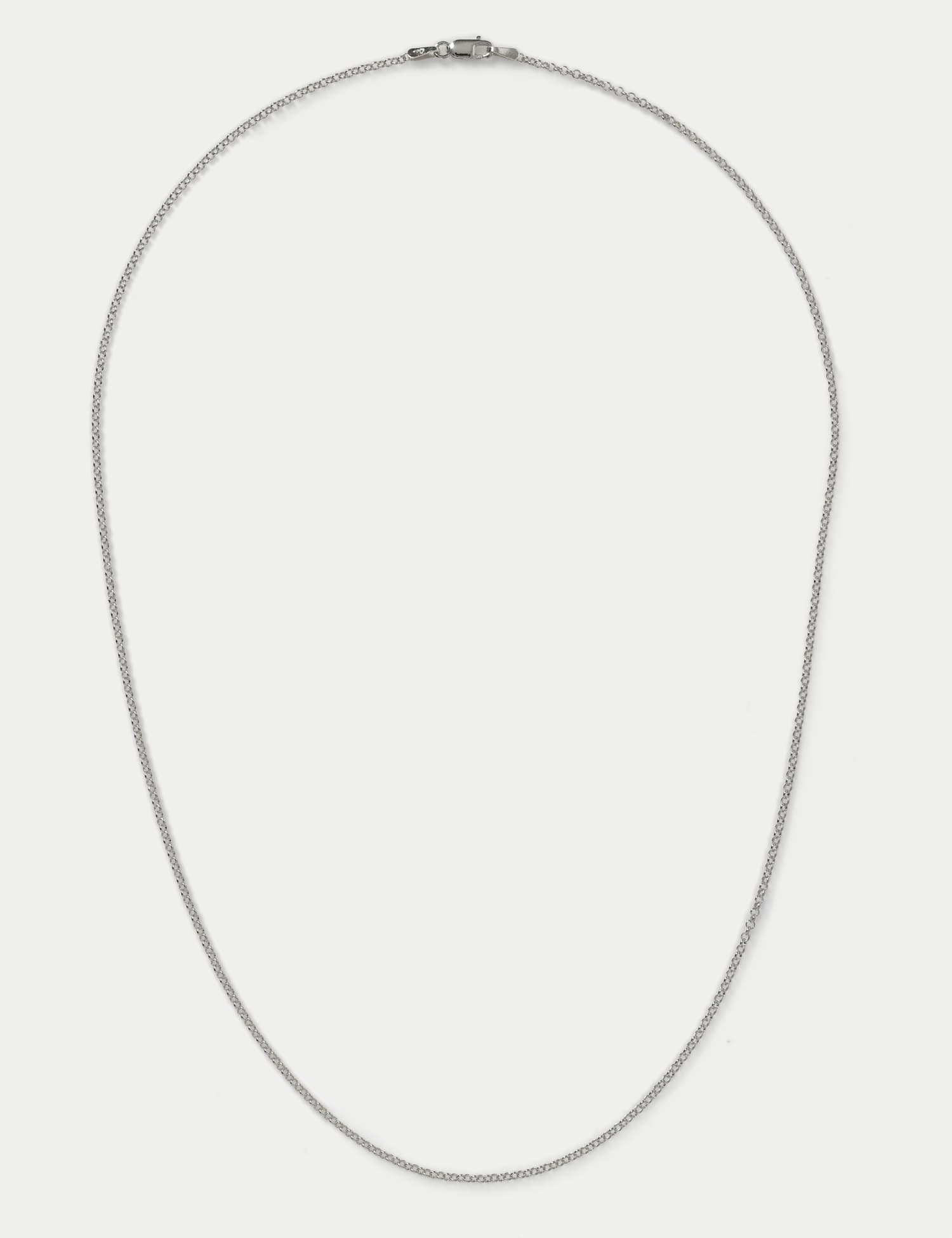 Autograph Sterling Curb Chain Necklace Silver