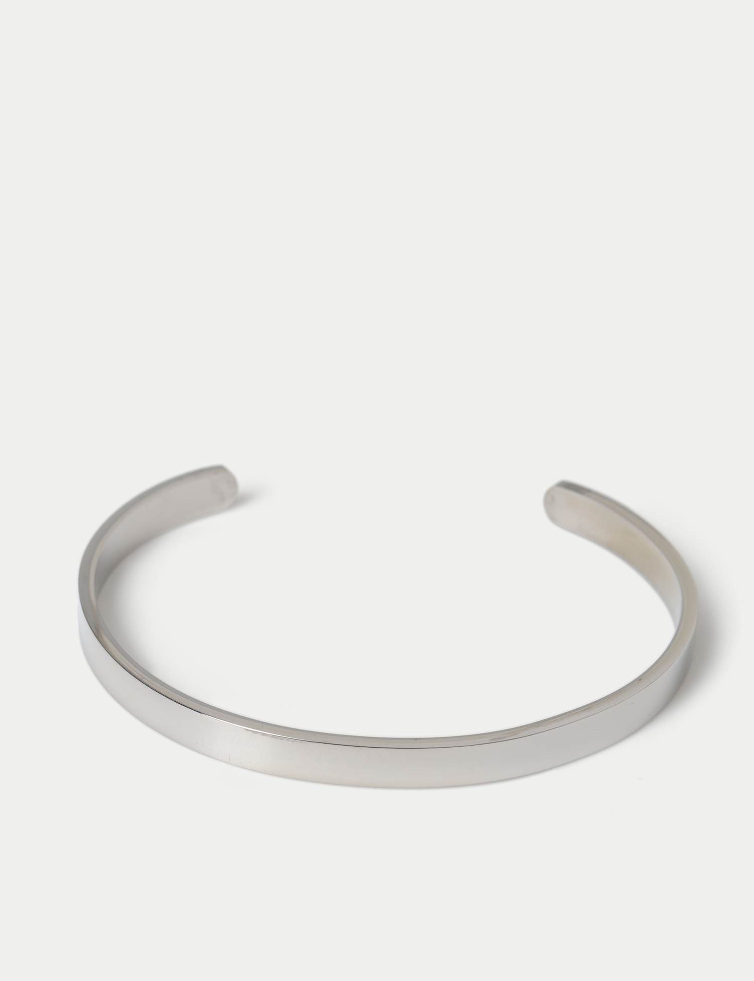 M&S Stainless Thin Cuff Silver