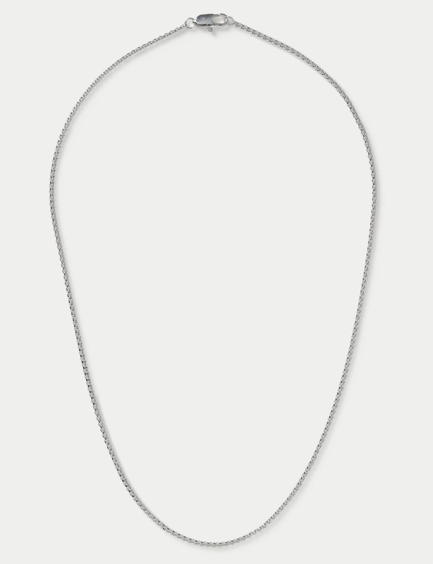 M&S Thin Chain Necklace Silver