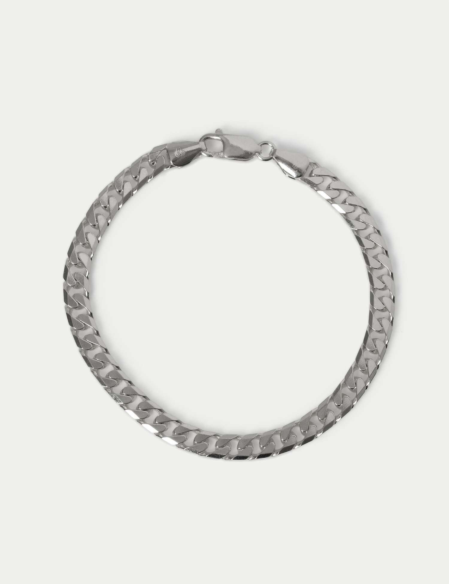 Autograph Sterling Chunky Curb Chain Bracelet Silver