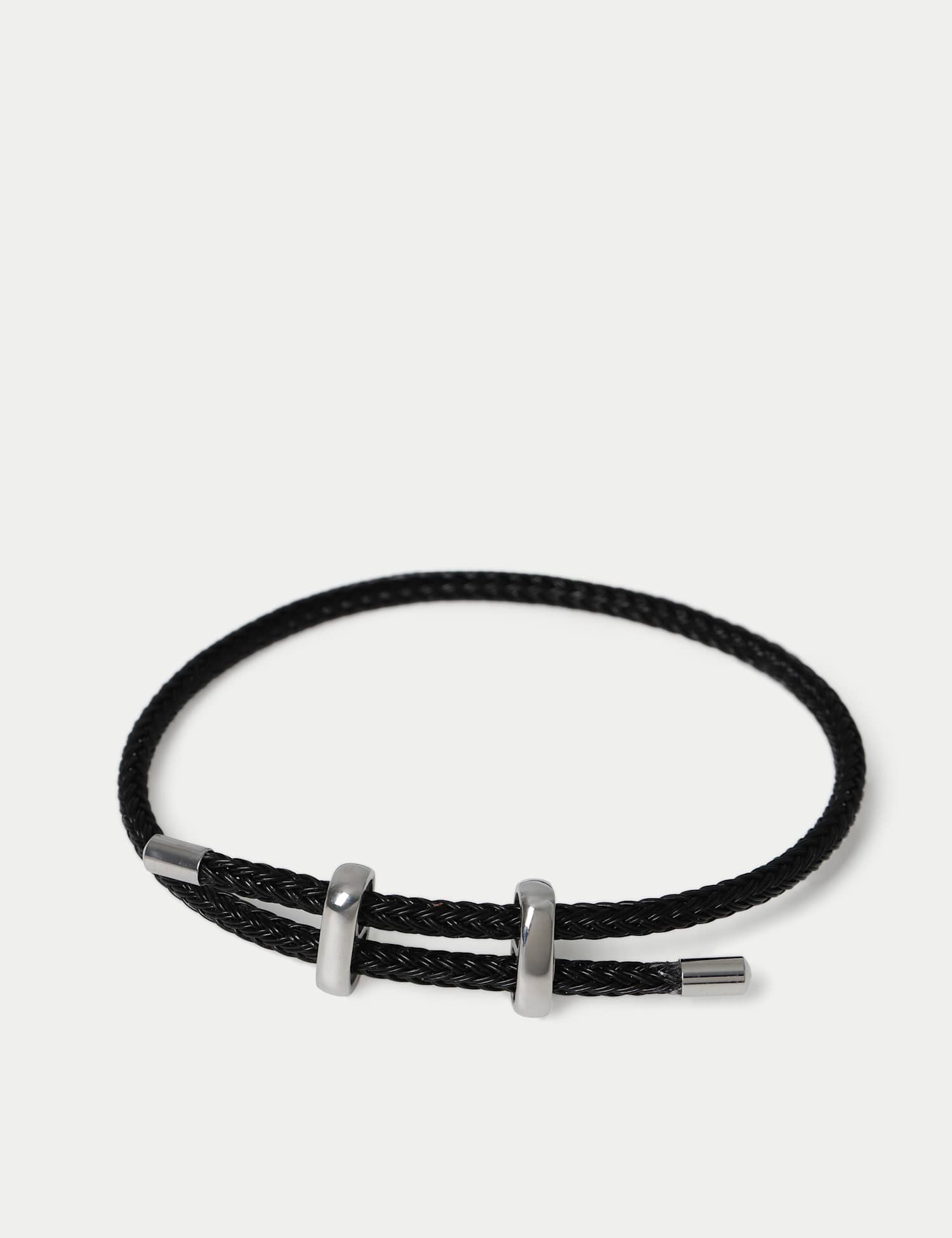 M&S Toggle Woven Bracelet Black