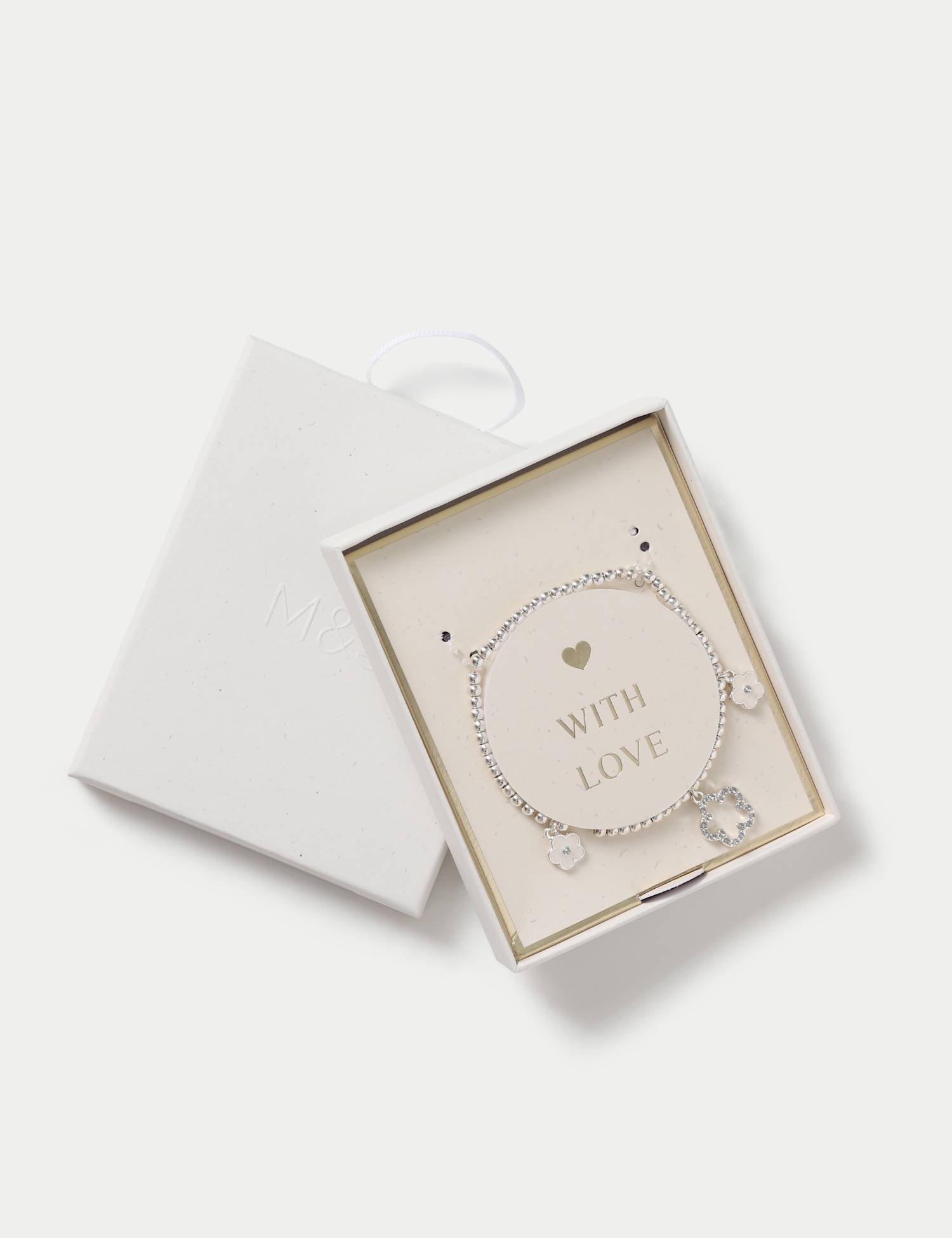 M&S Flower Wristwear Gift Box Silver
