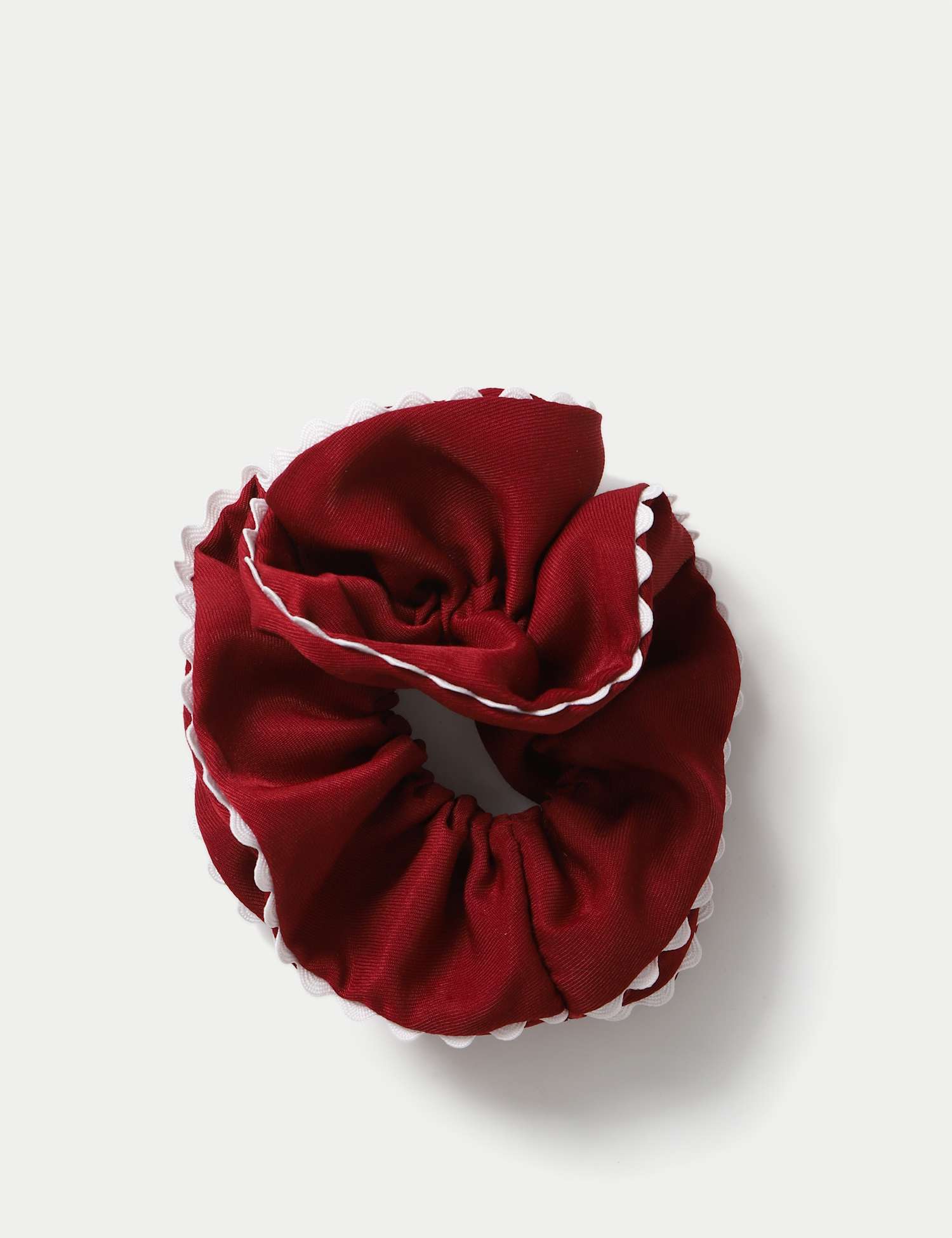 M&S Back To School Burgundy Scrunchie Burgundy