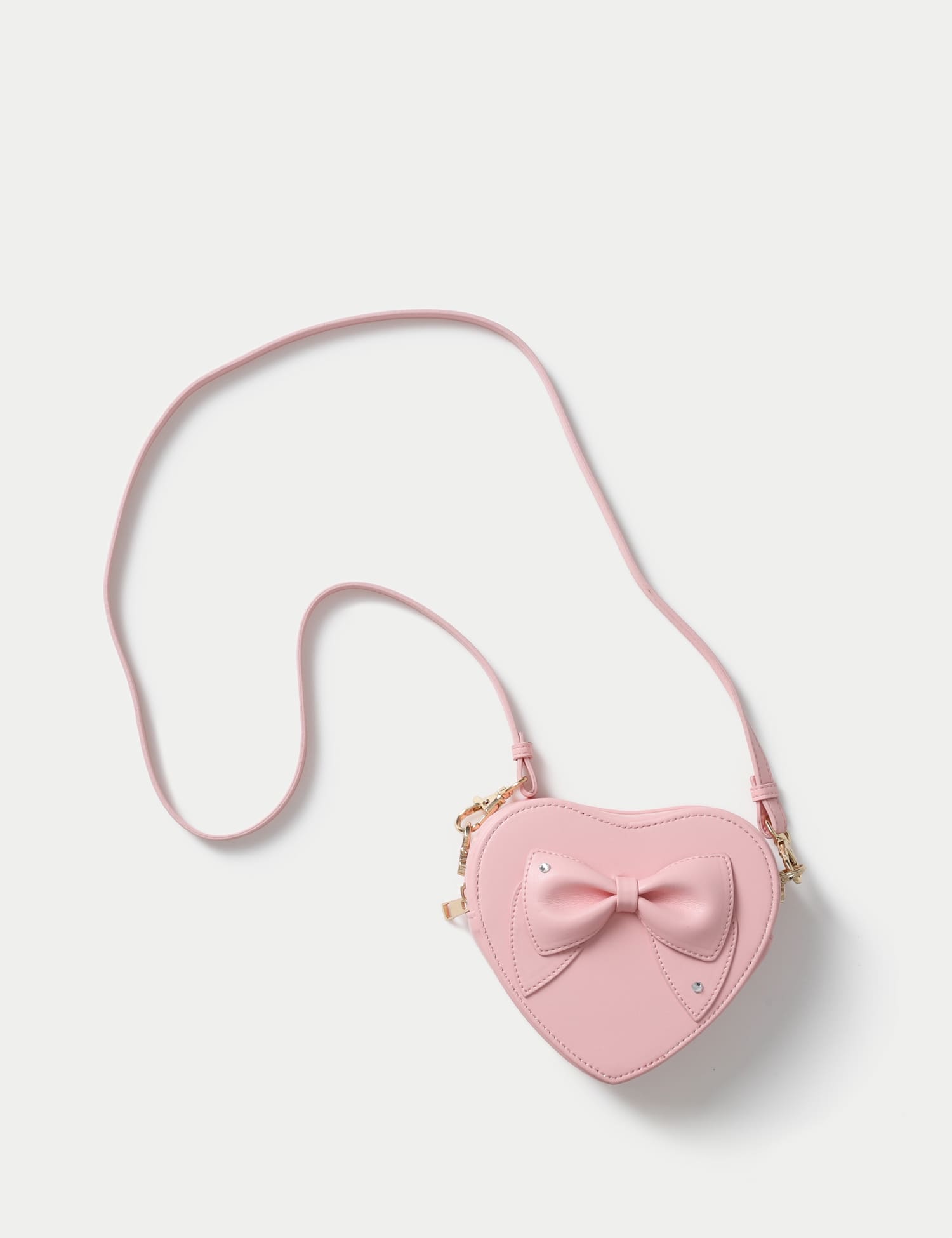 M&S Pink Heart Bow bag Pink