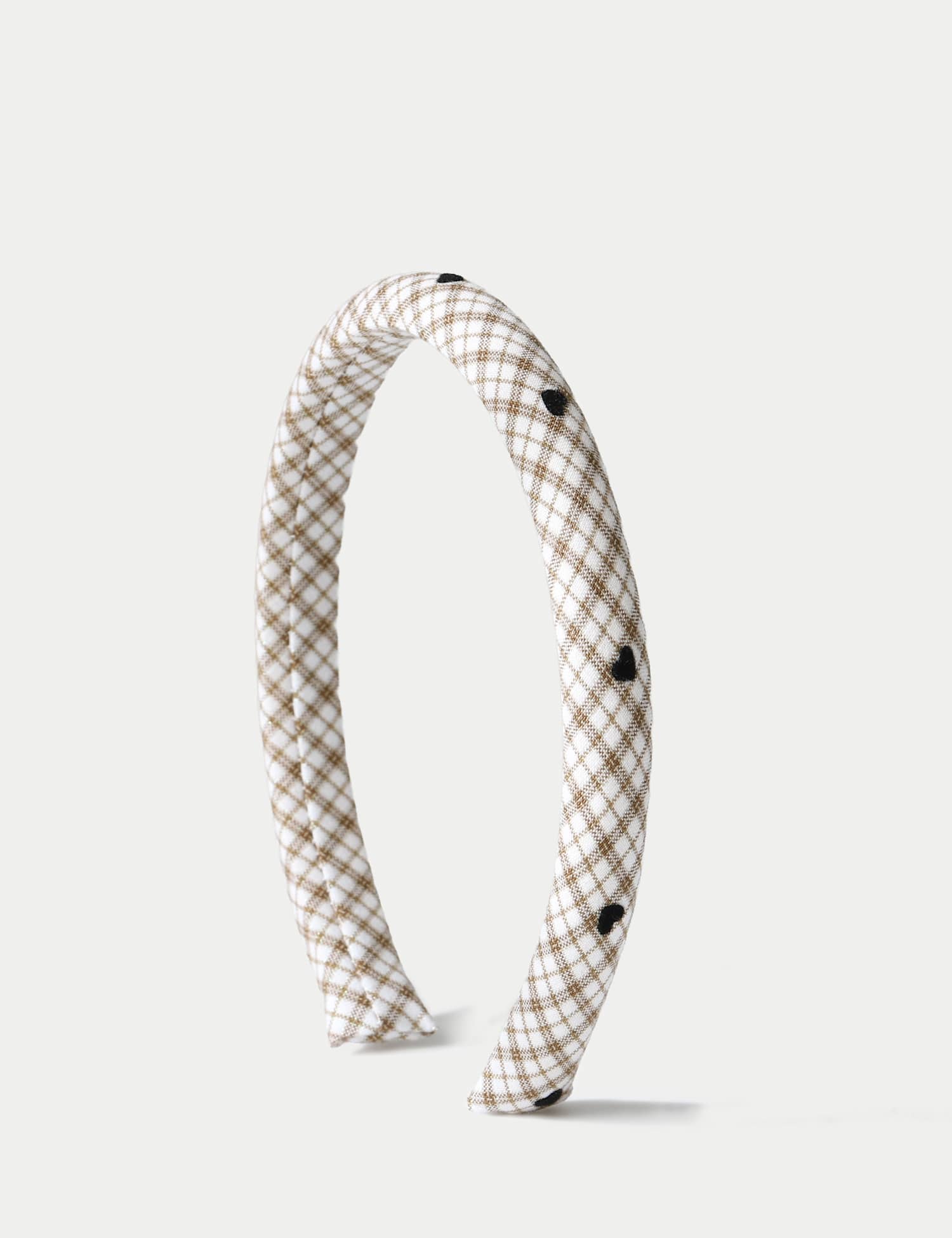 M&S Heart Check Padded Aliceband Multi