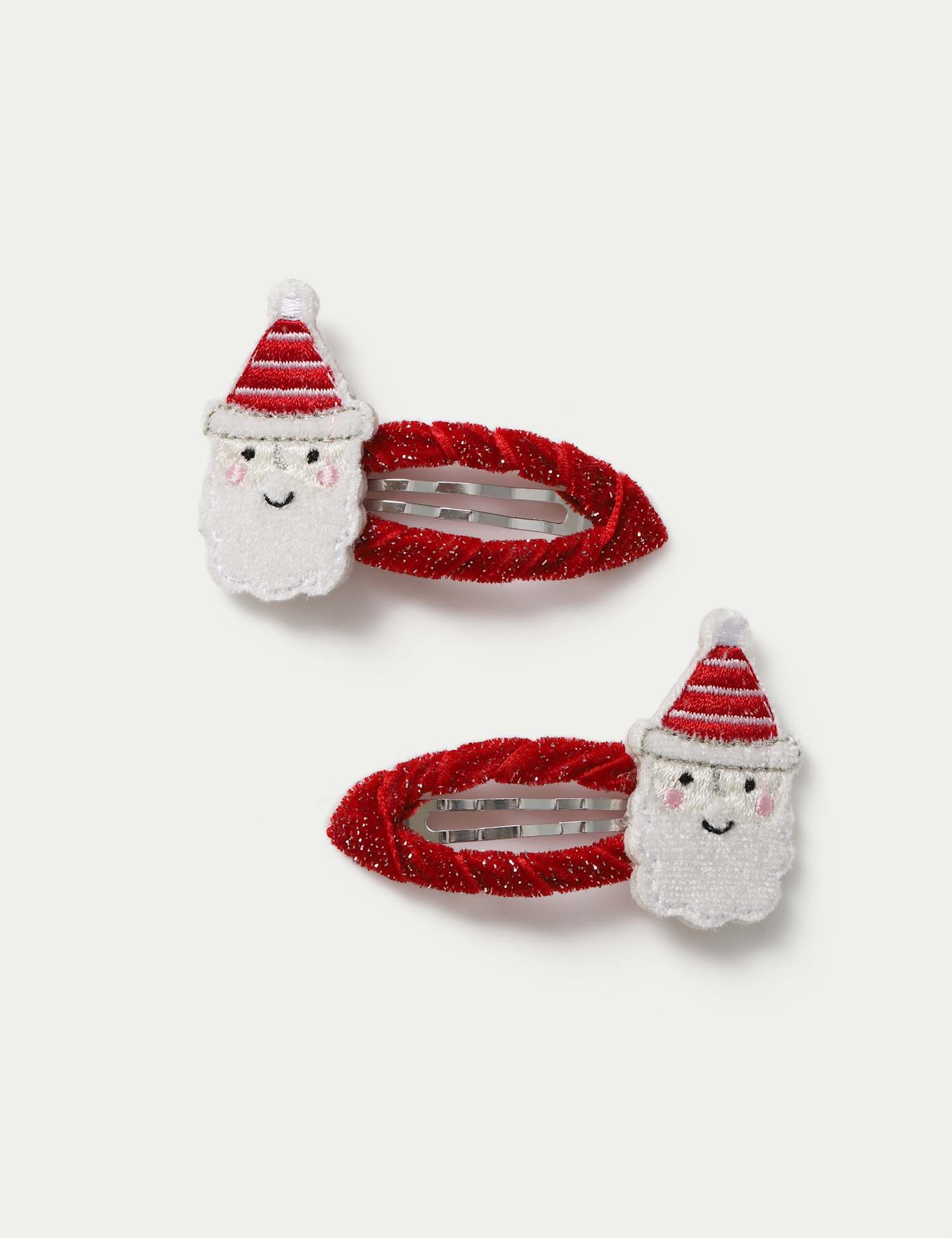 M&S Kids' Christmas Santa Clip Pack Red Mix