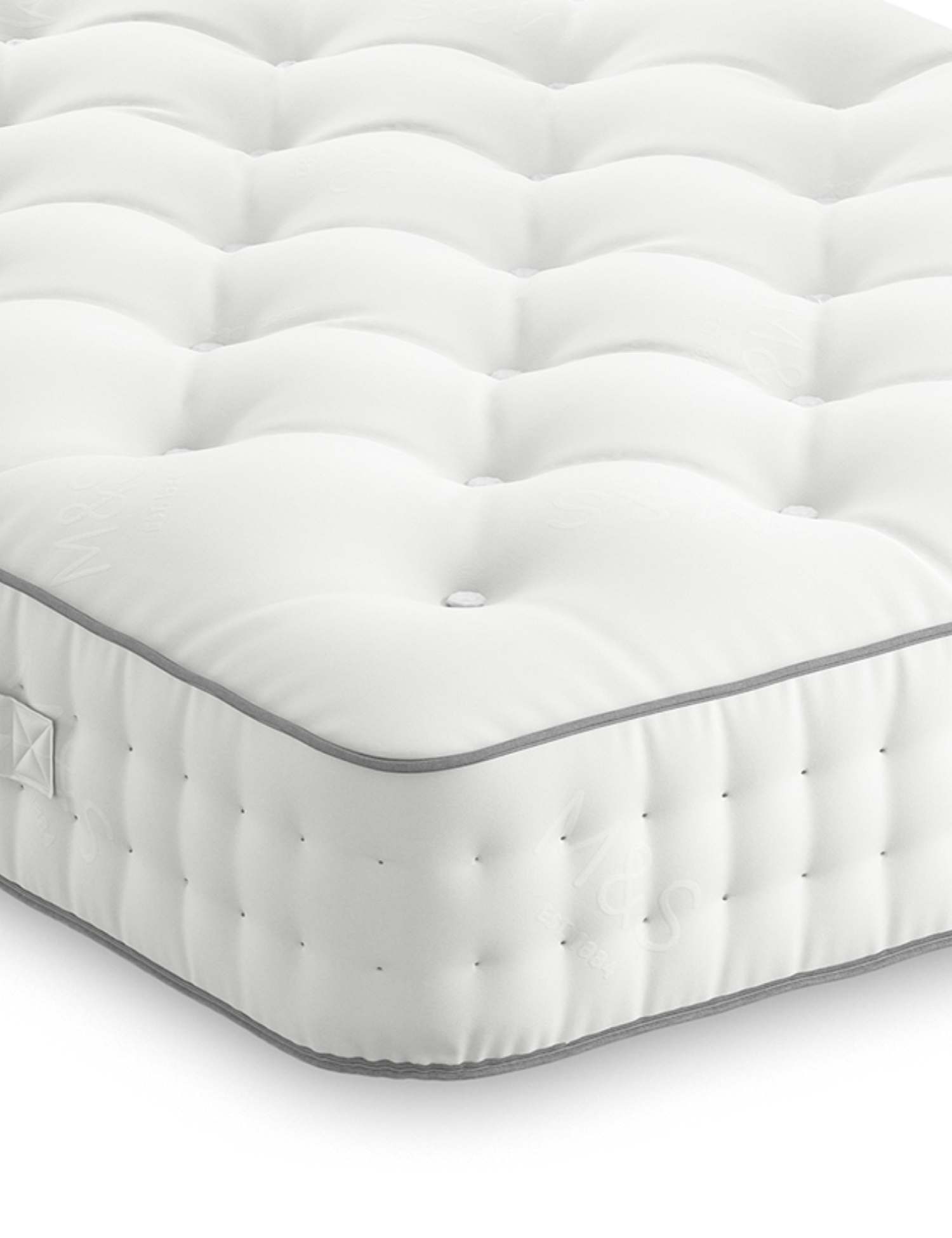 M&S 1000 Pocket Spring Medium Mattress White