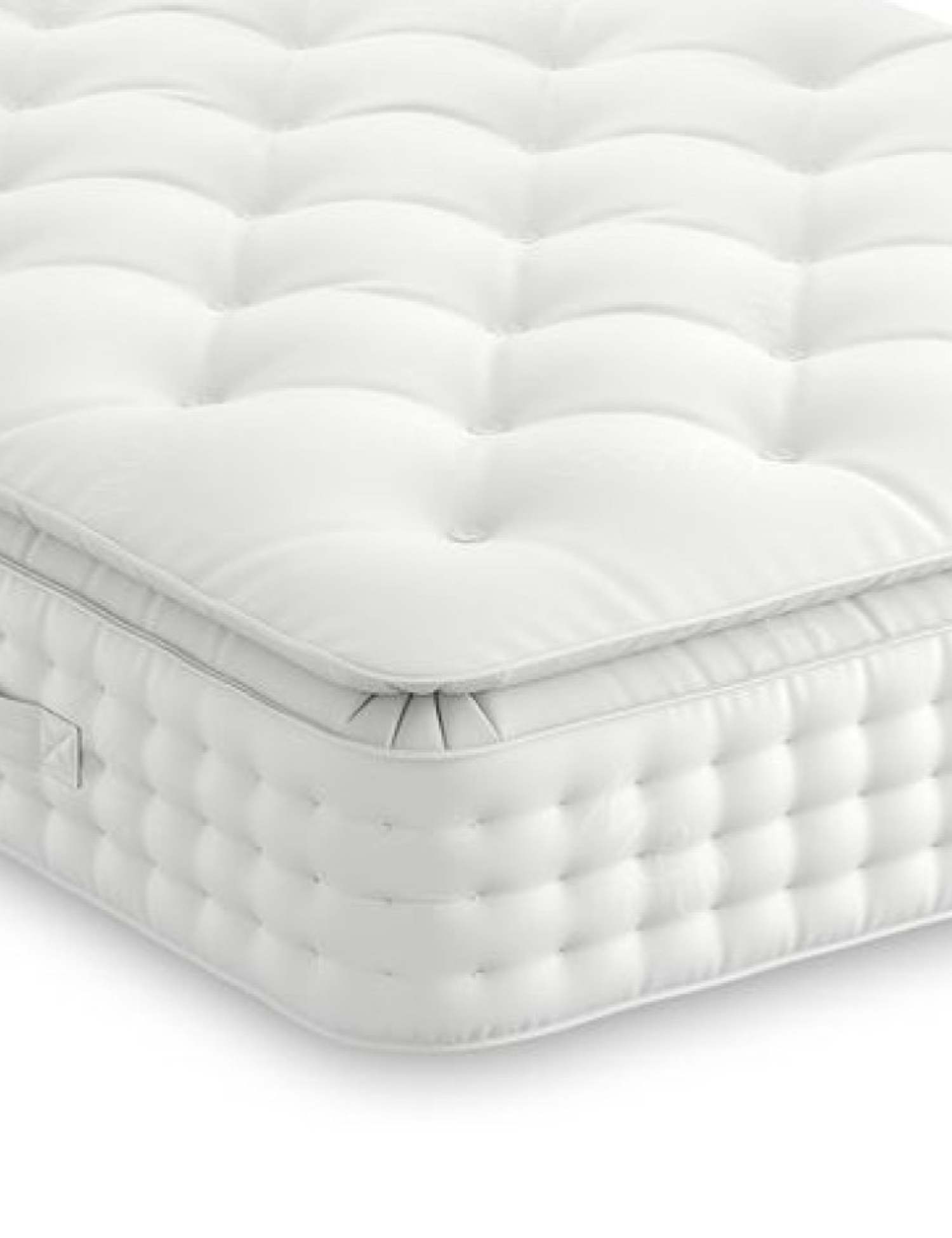 M&S 1700 Pocket Spring Medium Lambswool Mattress White