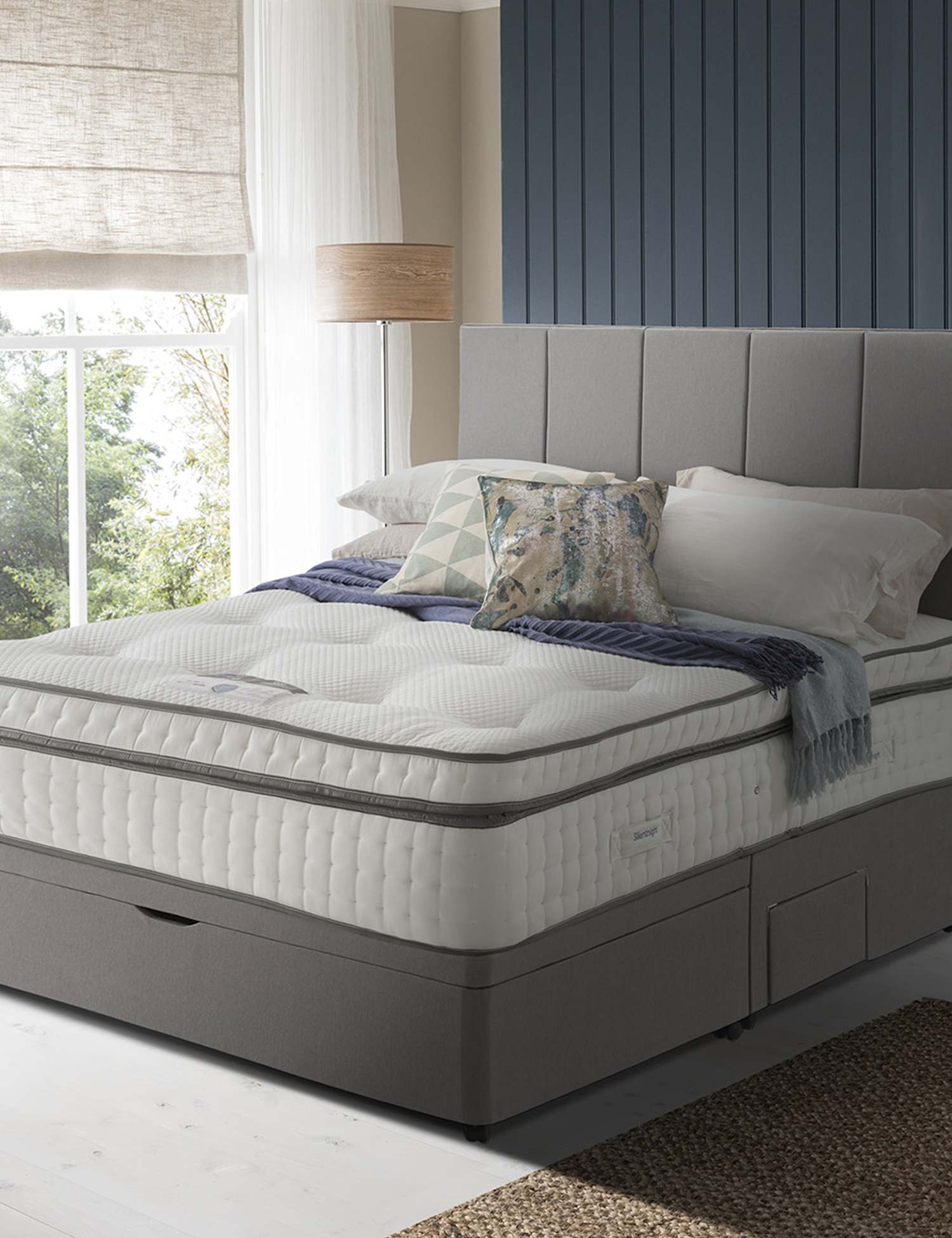 Silentnight 3000 Geltex Pocket Boxtop Medium Mattress White