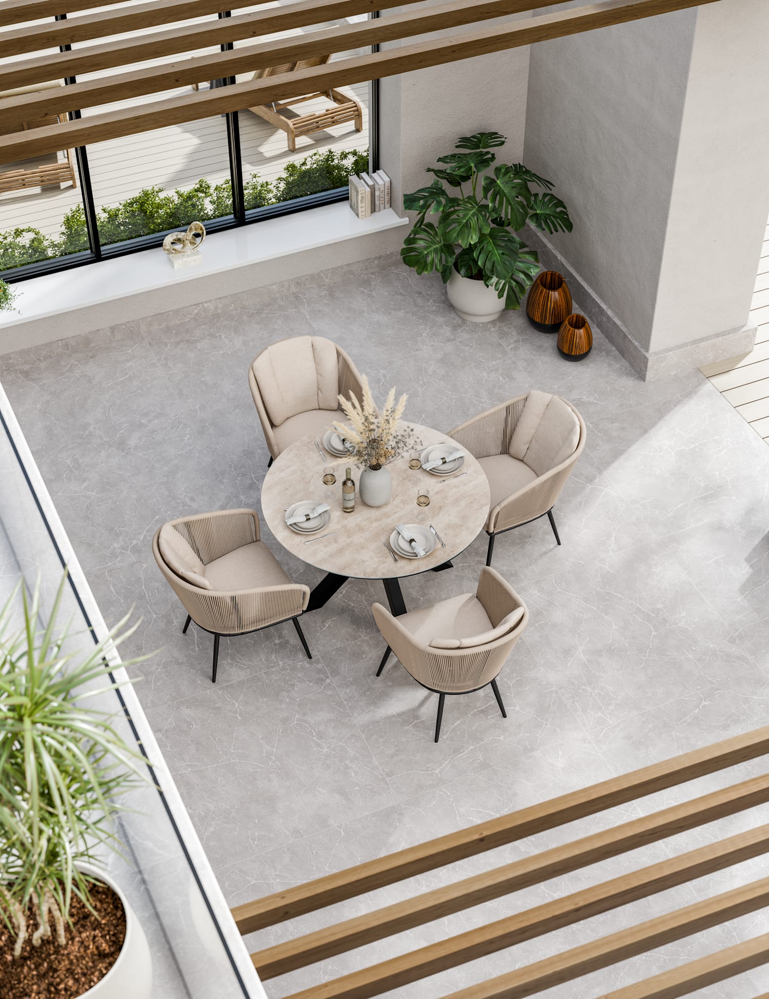 Image of Royalcraft Bali 4 Seater Dining Set&hellip;