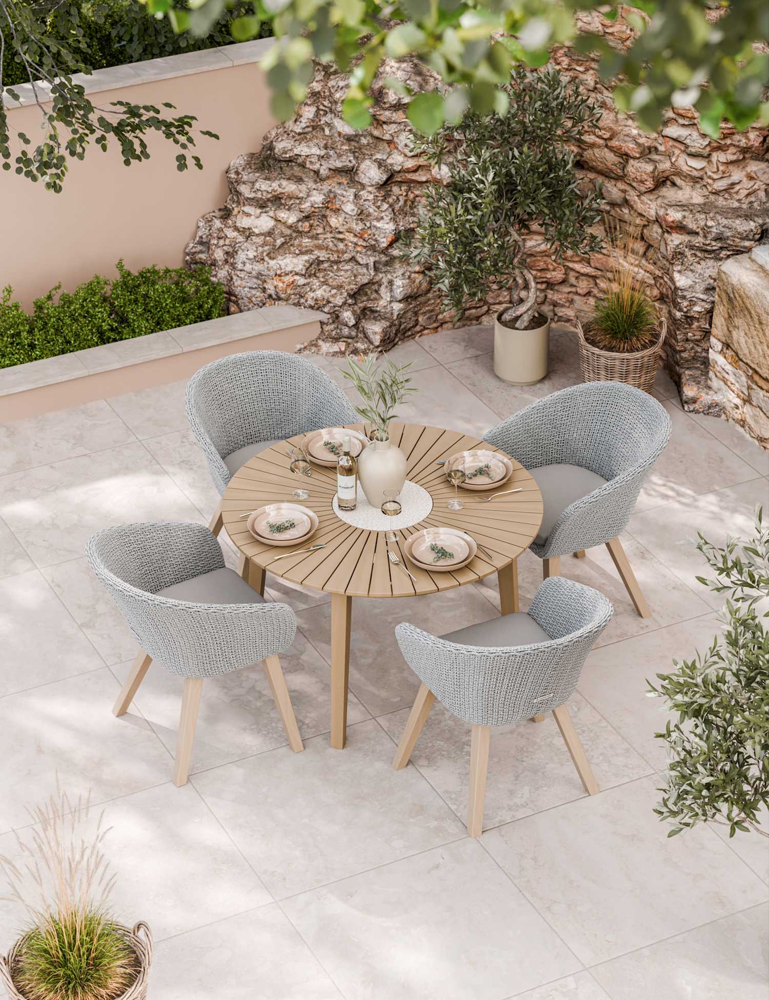 Image of Royalcraft Roma 4 Seater Garden Table&hellip;