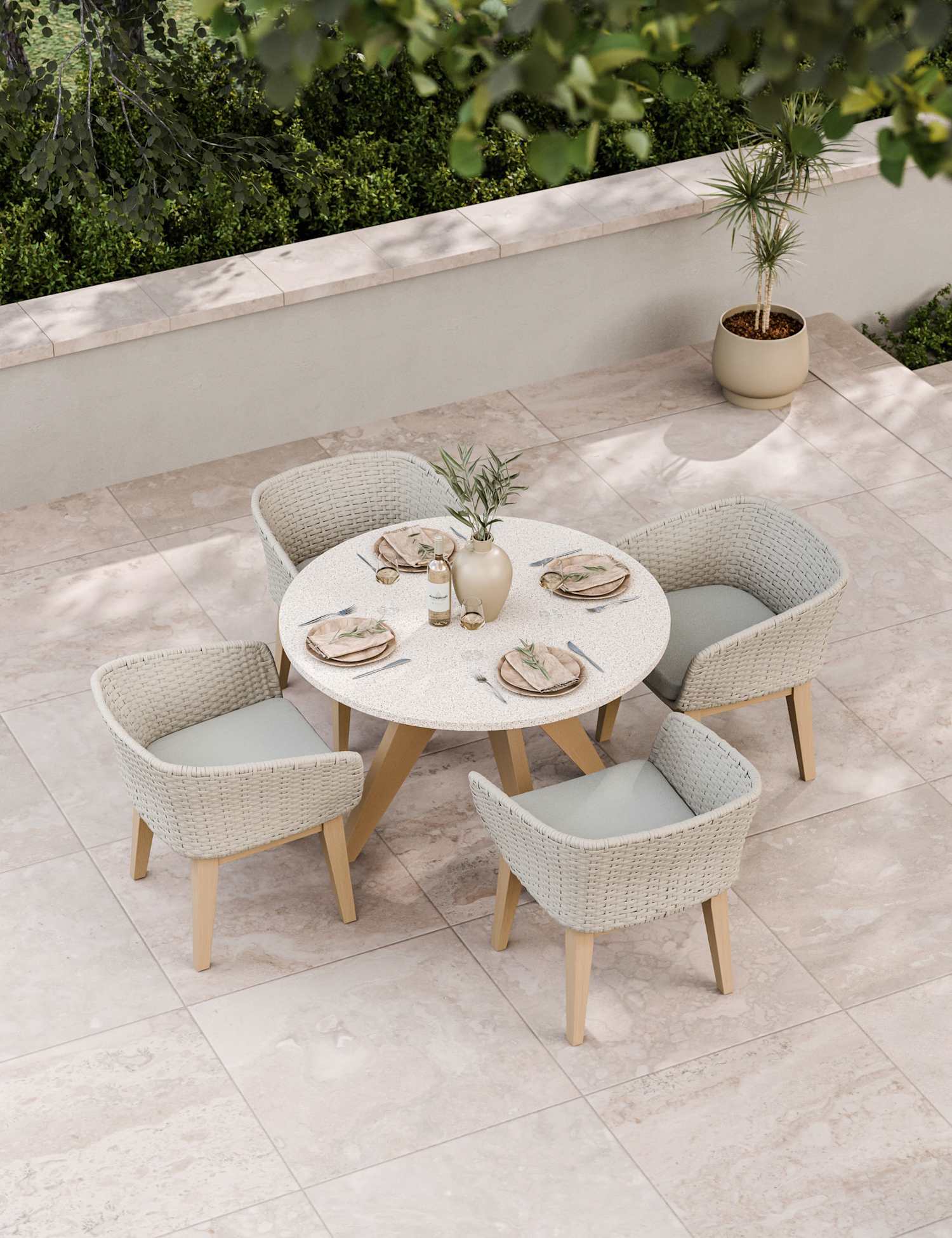 Image of Royalcraft Astral 4 Seater Garden Table&hellip;