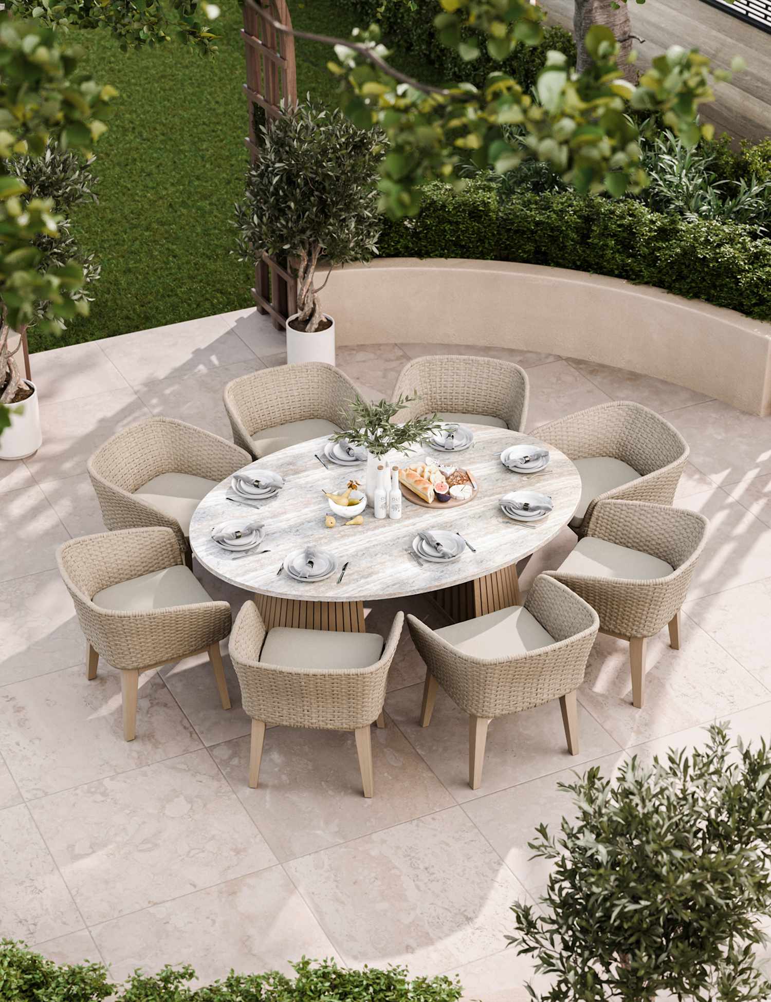 Image of Royalcraft Jupiter 8 Seater Dining Set&hellip;