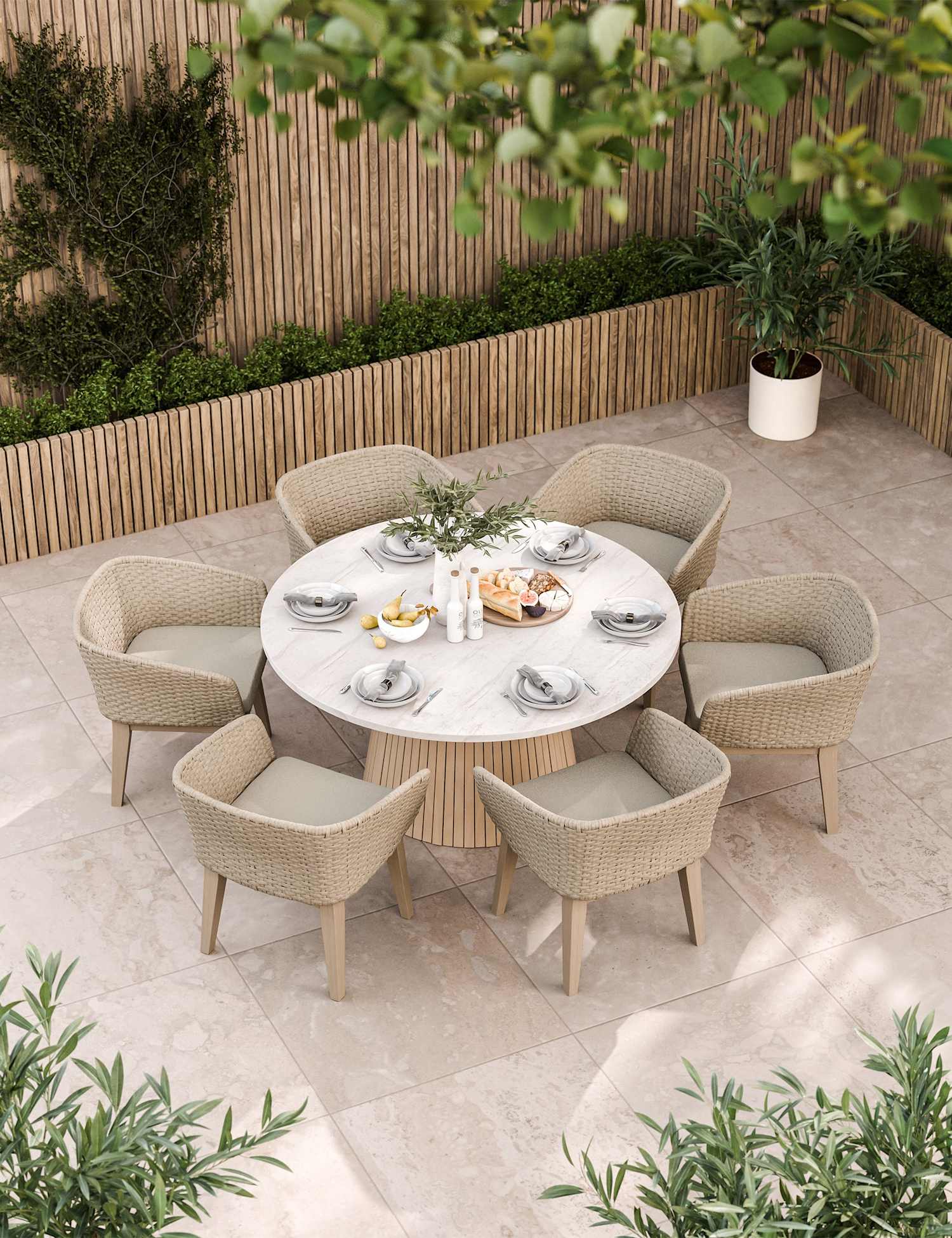 Image of Royalcraft Saturn 6 Seater Dining Set&hellip;