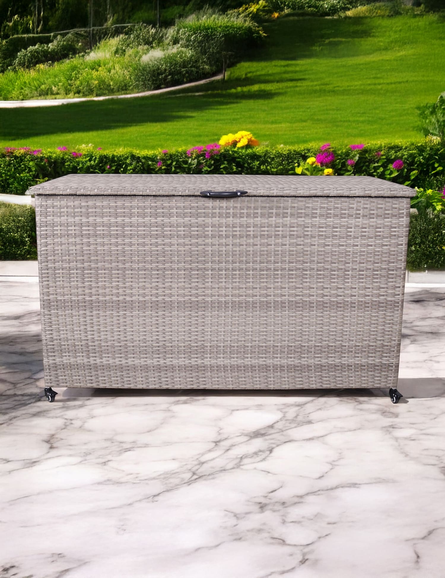 Image of Royalcraft Rattan Outdoor Cushion Storage Box&hellip;