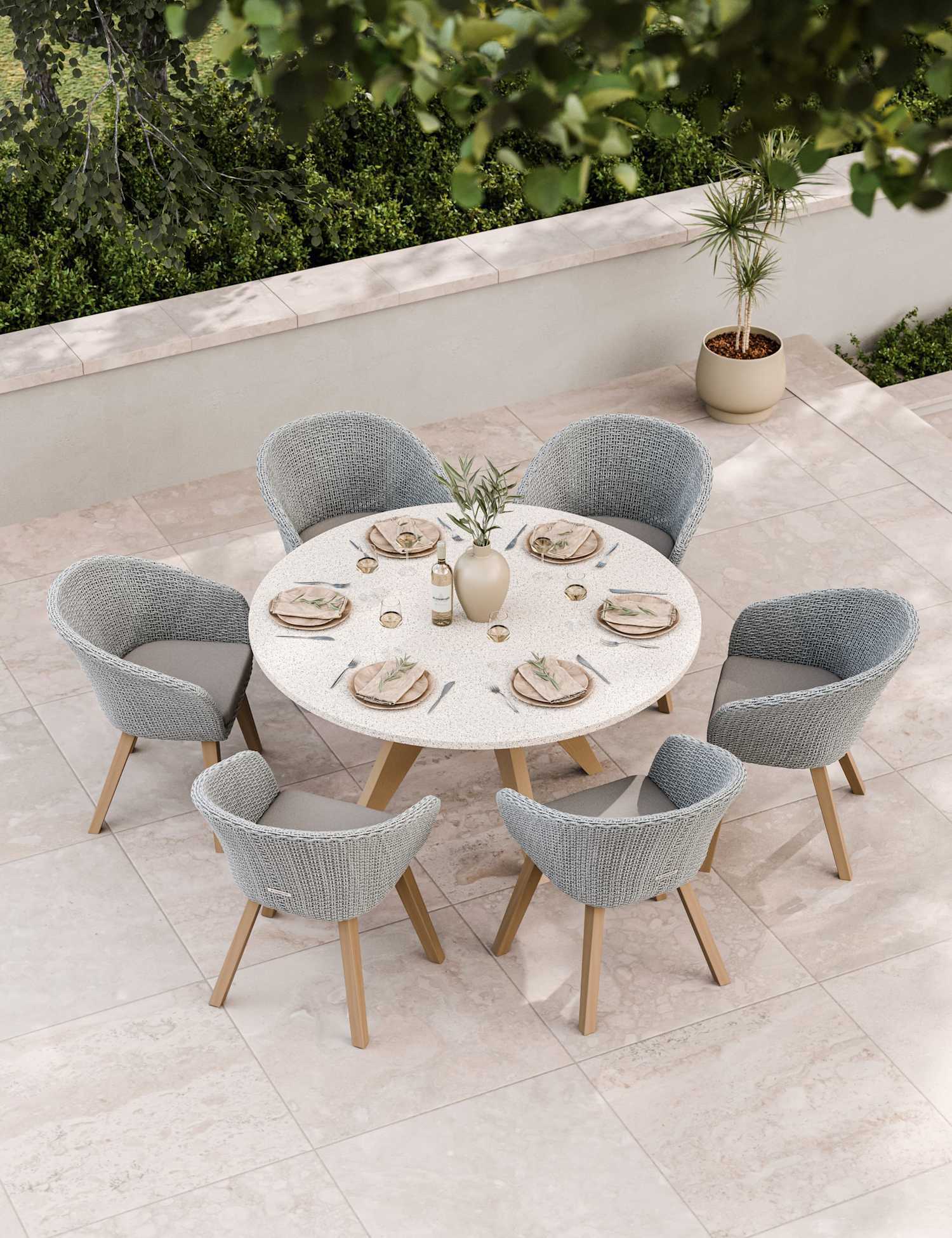 Image of Royalcraft Astral 6 Seater Dining Set&hellip;