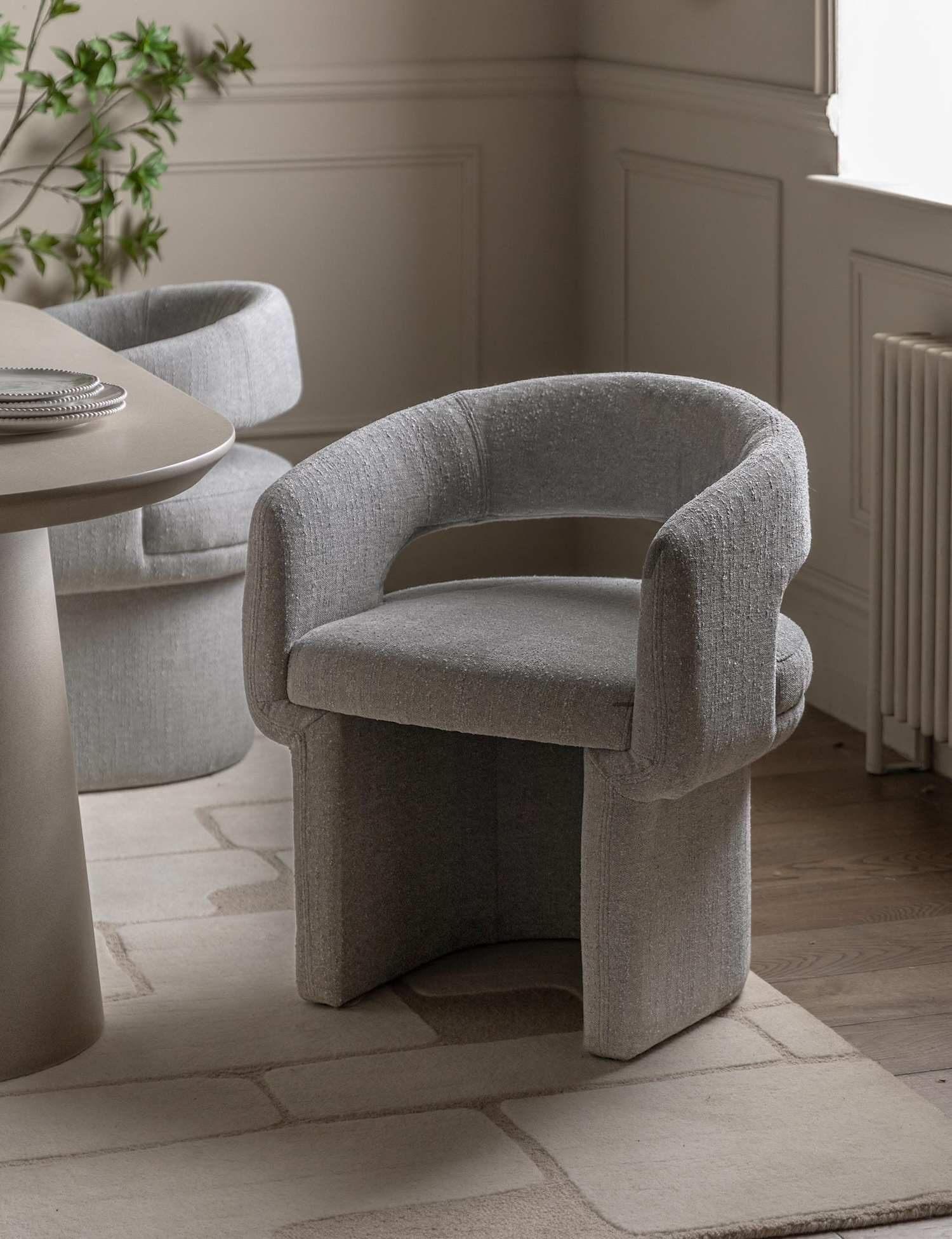 Gallery Direct Sloane Fabric Dining Chair Grey