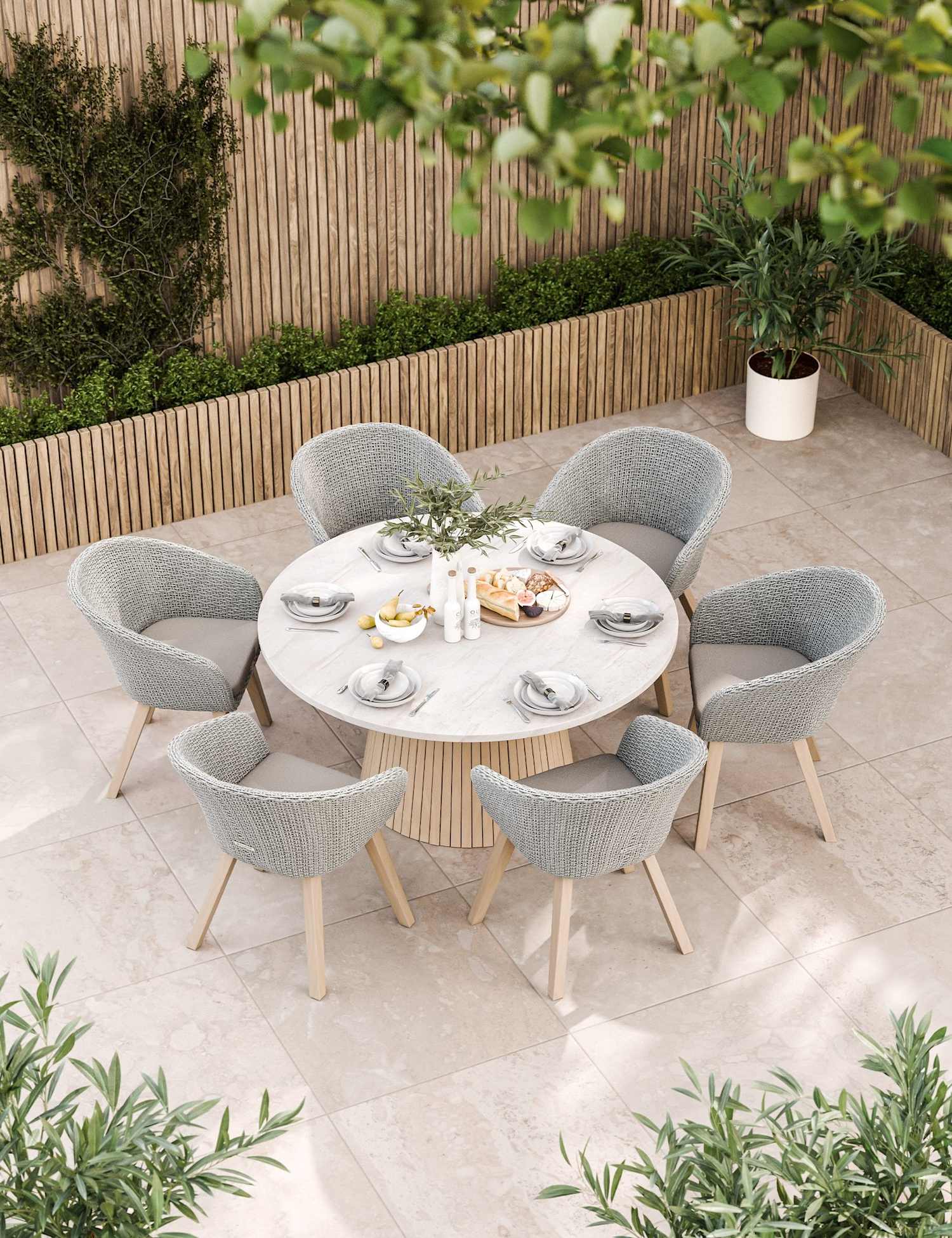 Image of Royalcraft Saturn 6 Seater Dining Set&hellip;