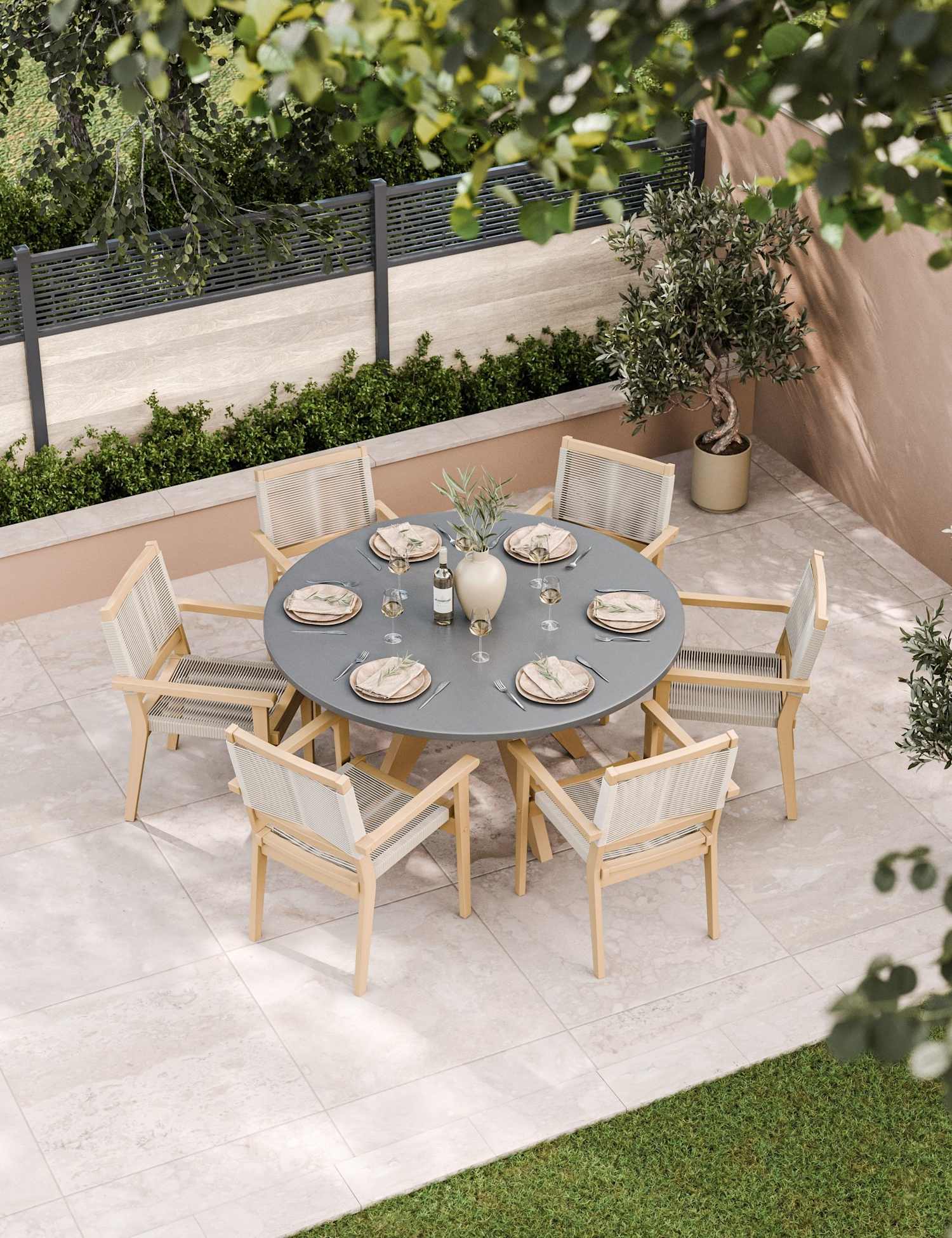 Image of Royalcraft Luna 6 Seater Dining Set&hellip;