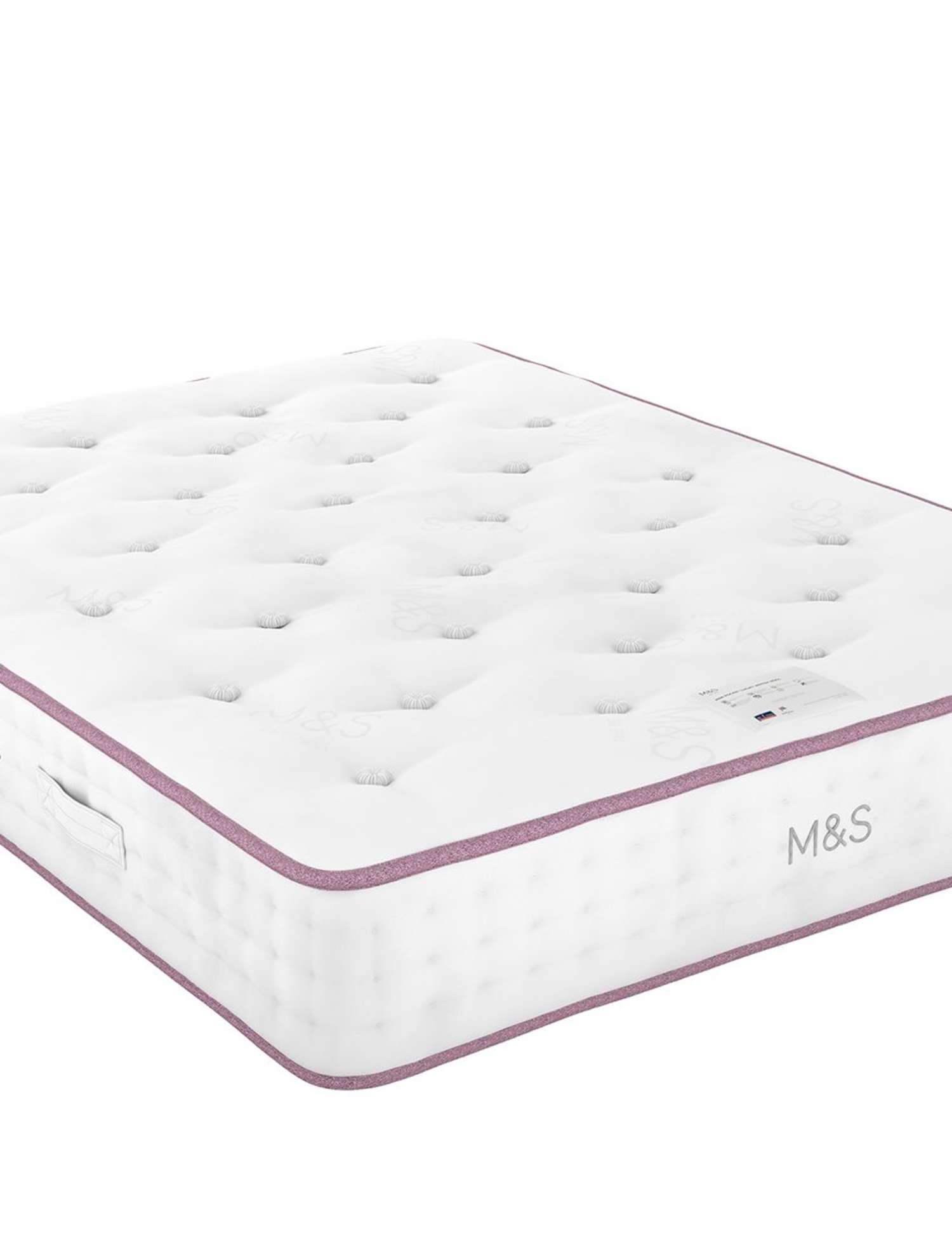 M&S 4500 British Wool Pocket Spring Medium Mattress White