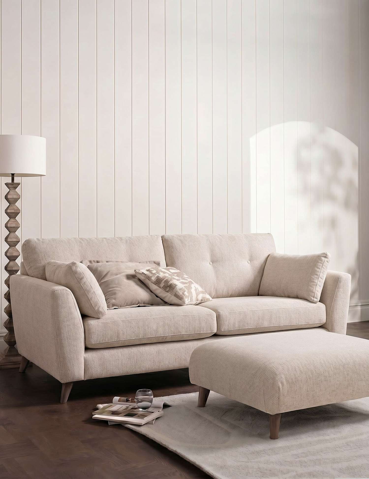 BARKER AND STONEHOUSE Ellis Footstool Natural