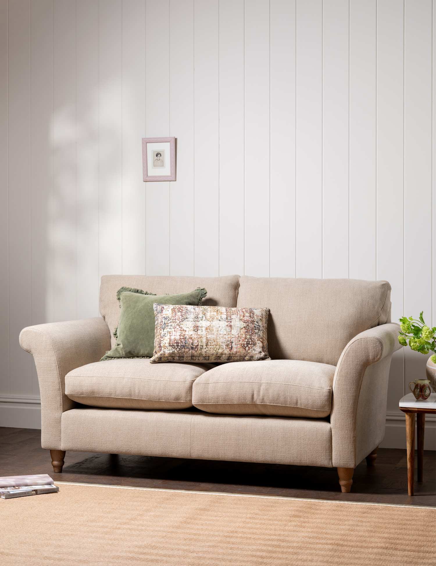 BARKER AND STONEHOUSE Amelie Fabric Medium 2 Seater Sofa Beige