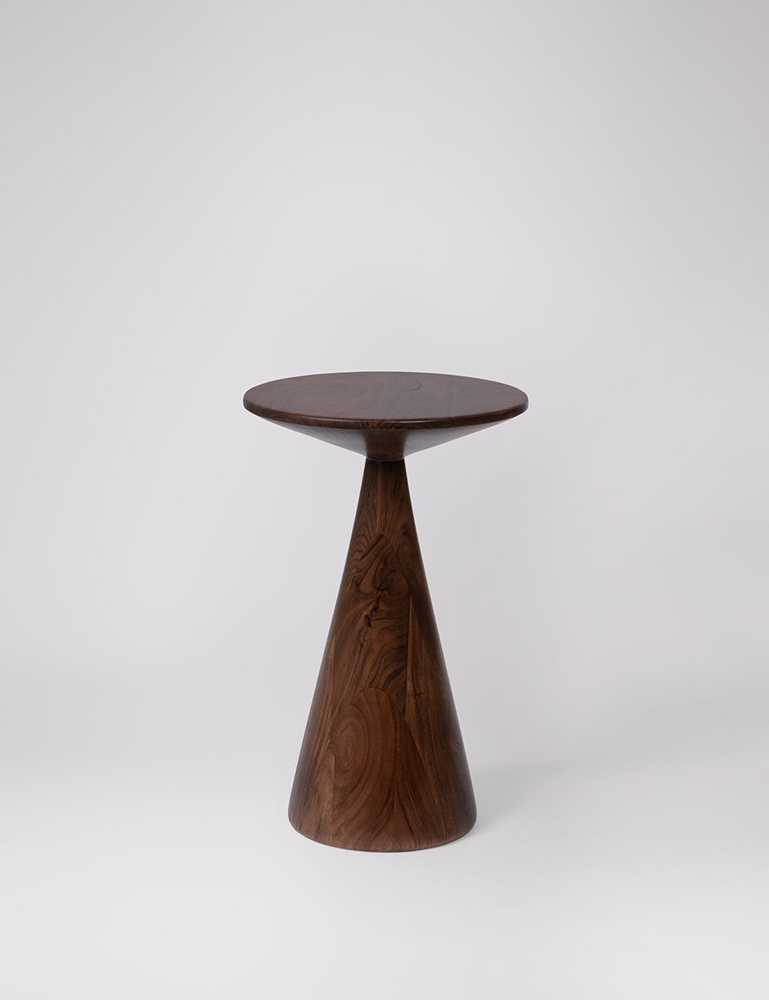 Swoon Figura Acacia Wood Side Table Dark Brown