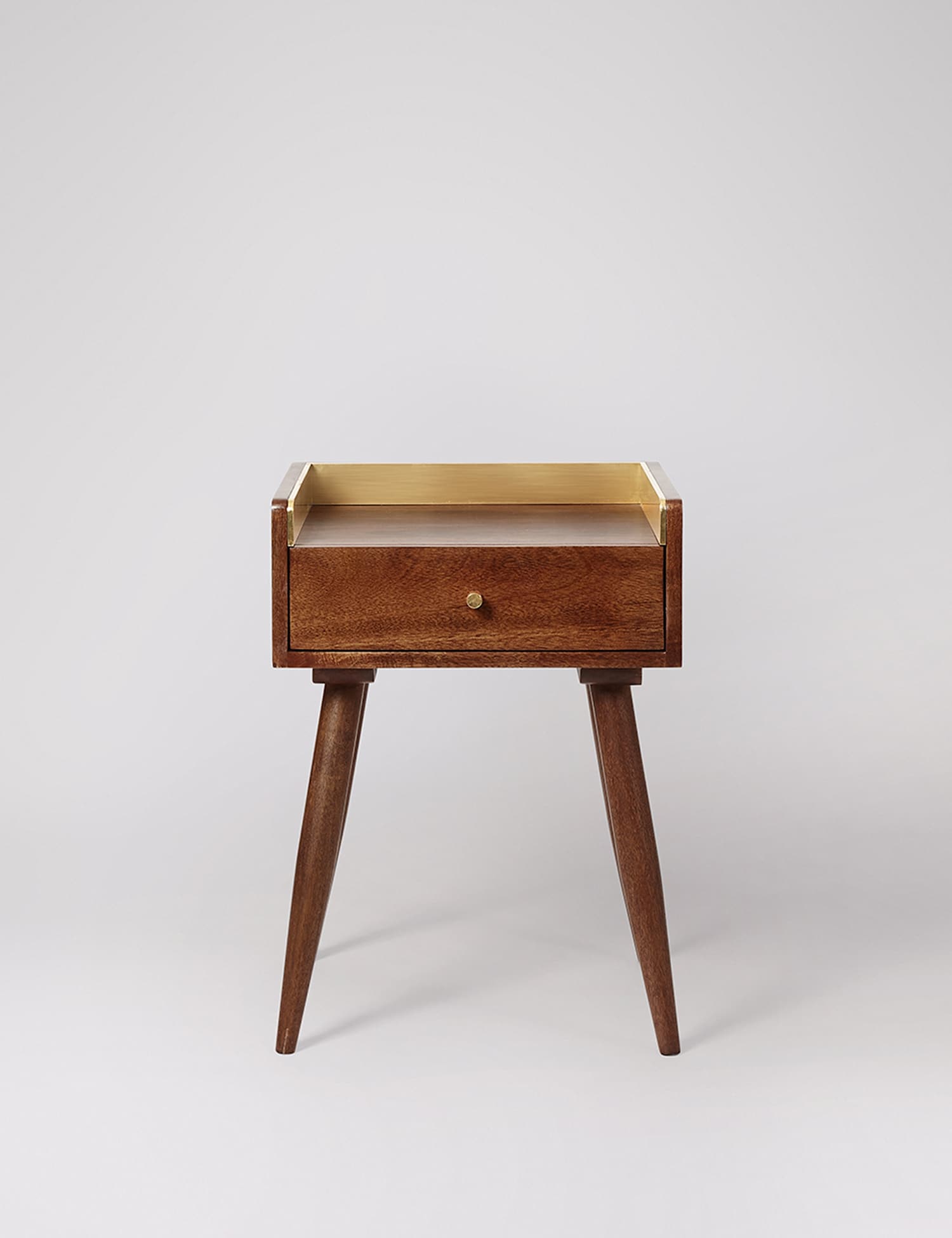 Swoon Fresco Mango Wood 1 Drawer Side Table Brown