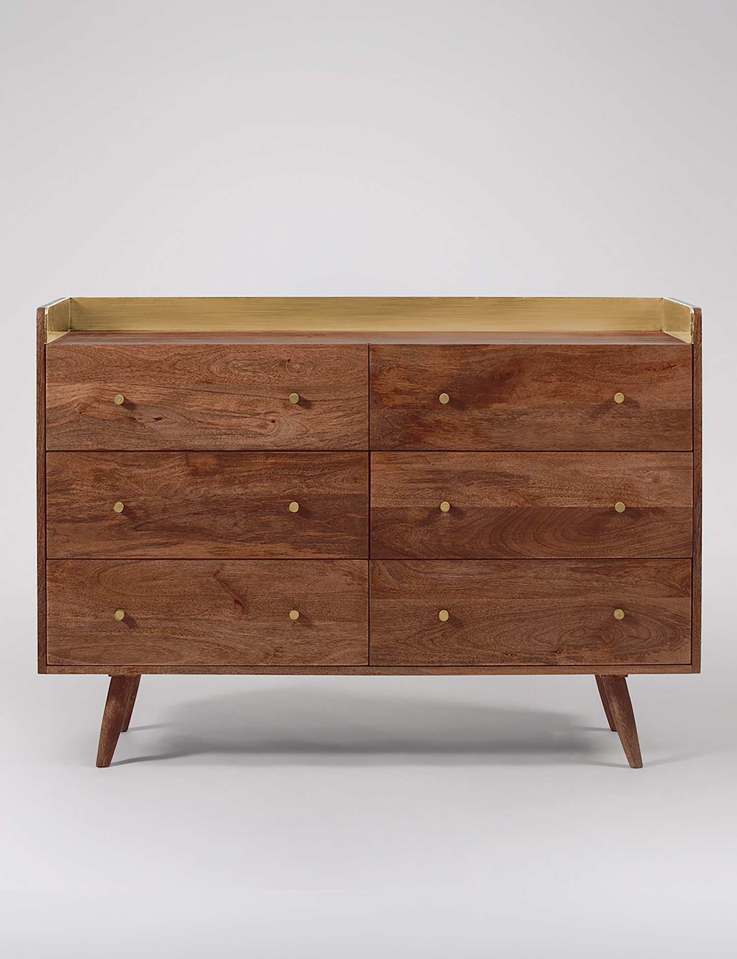 Swoon Fresco Mango Wood 6 Drawer Chest Medium Brown