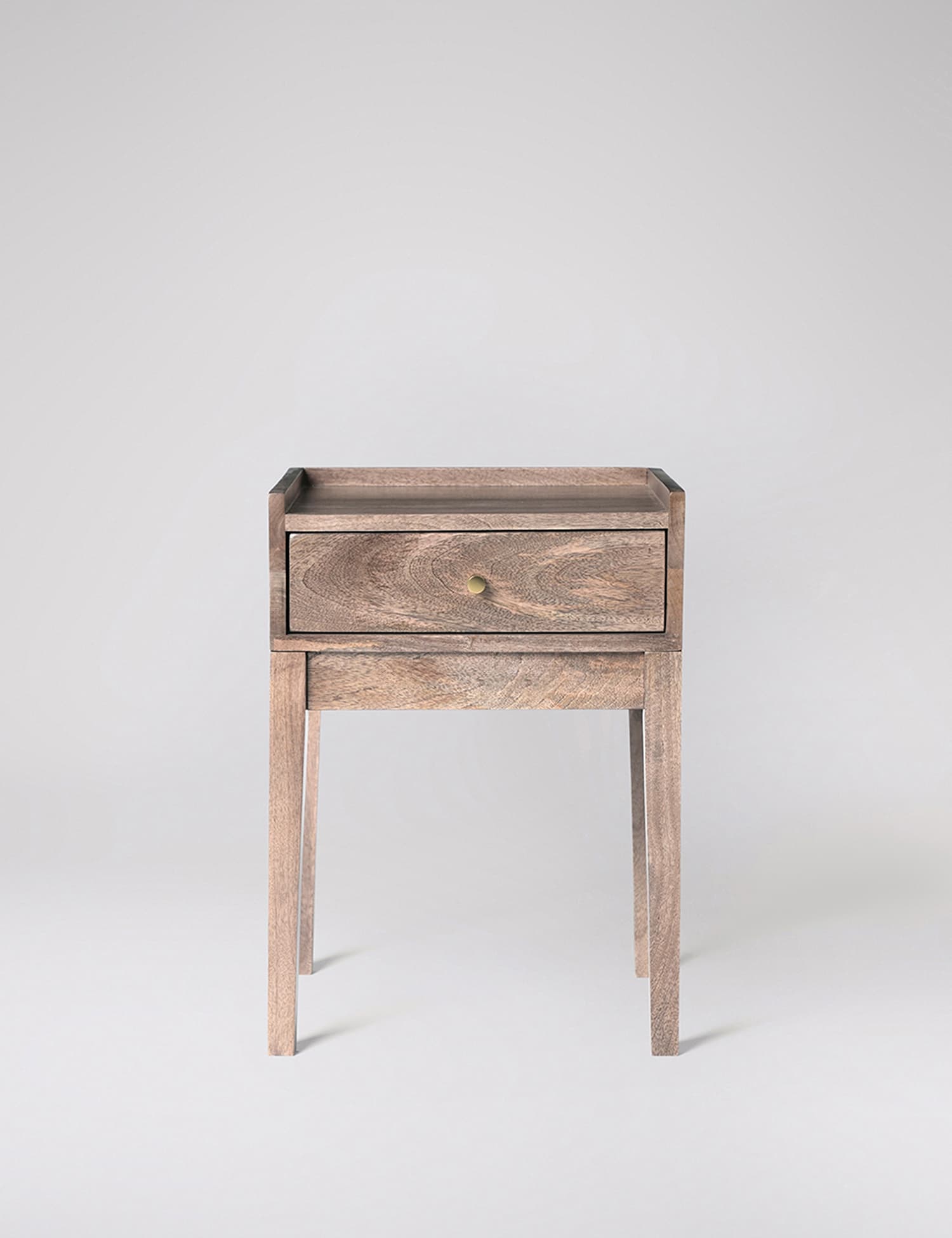 Swoon Newham Mango Wood 1 Drawer Bedside Table Brown
