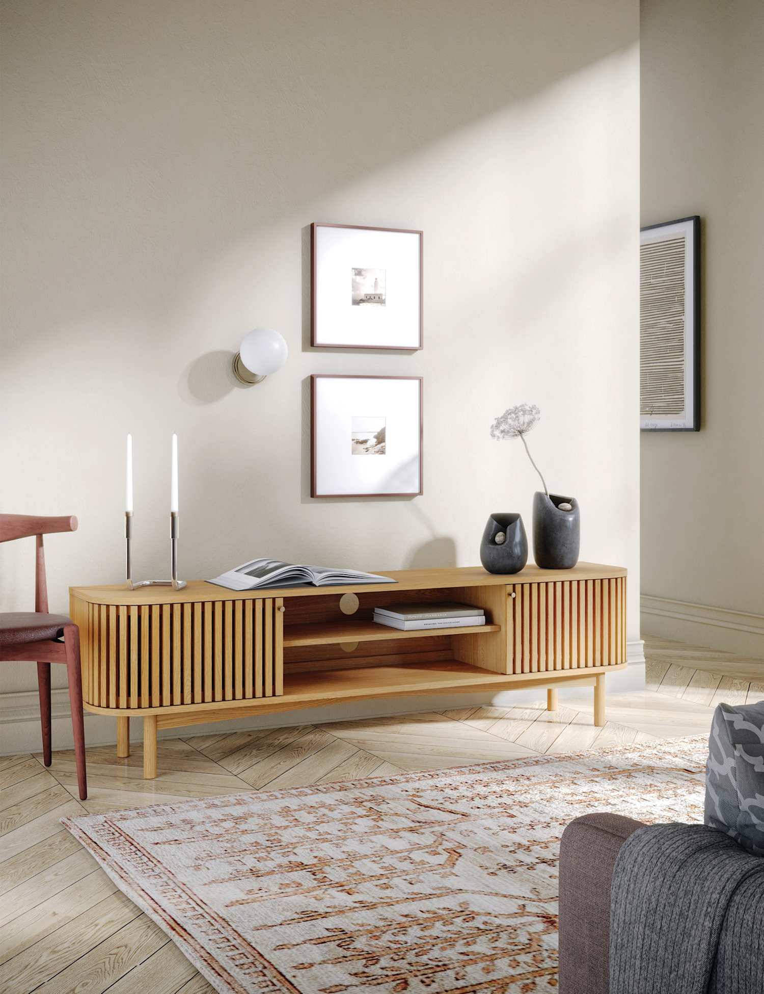 Corndell Soho Large TV Unit Natural