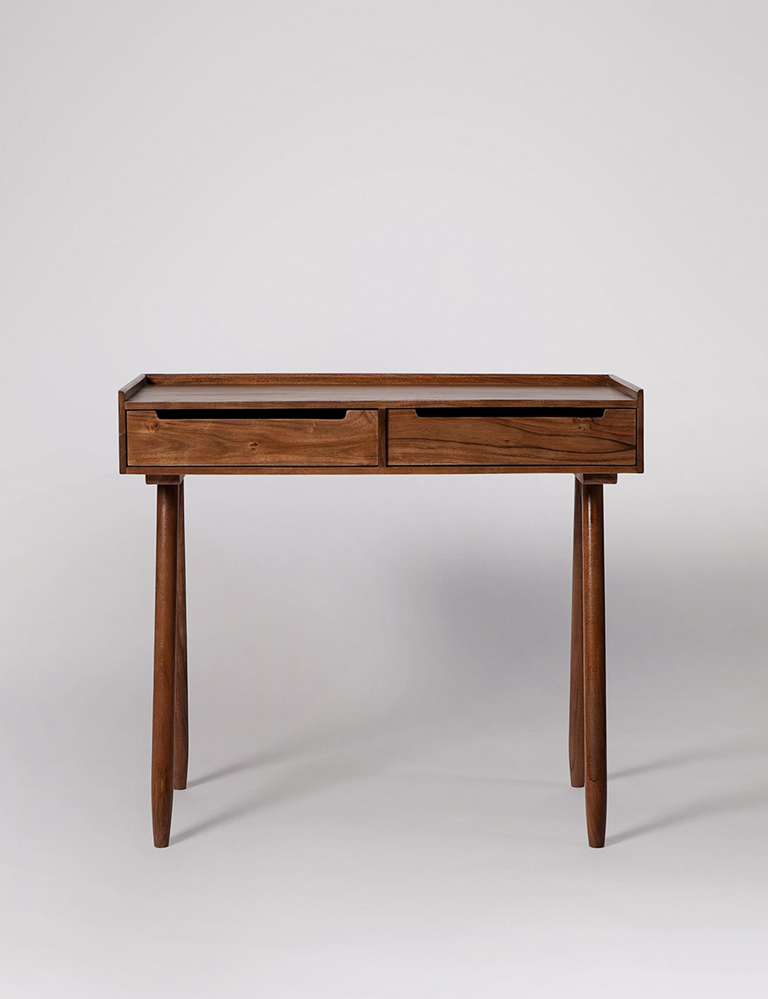Swoon Southwark Acacia Wood 2 Drawer Desk Brown