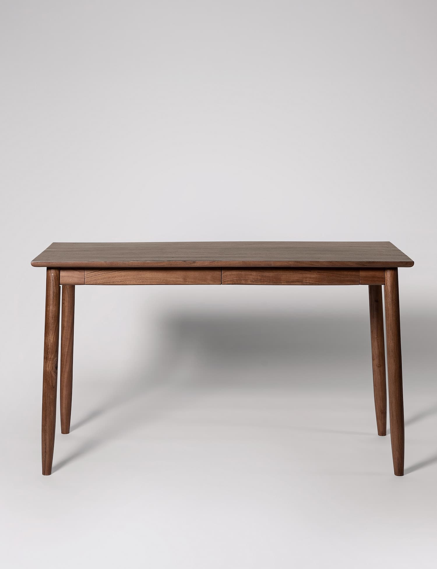 Swoon Maltby Acacia Wood 2 Drawer Desk Dark Brown