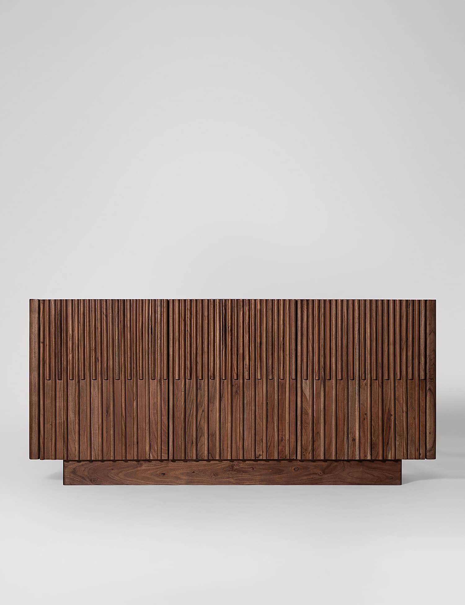 Swoon Hampstead Acacia Wood 3 Door Sideboard Dark Brown