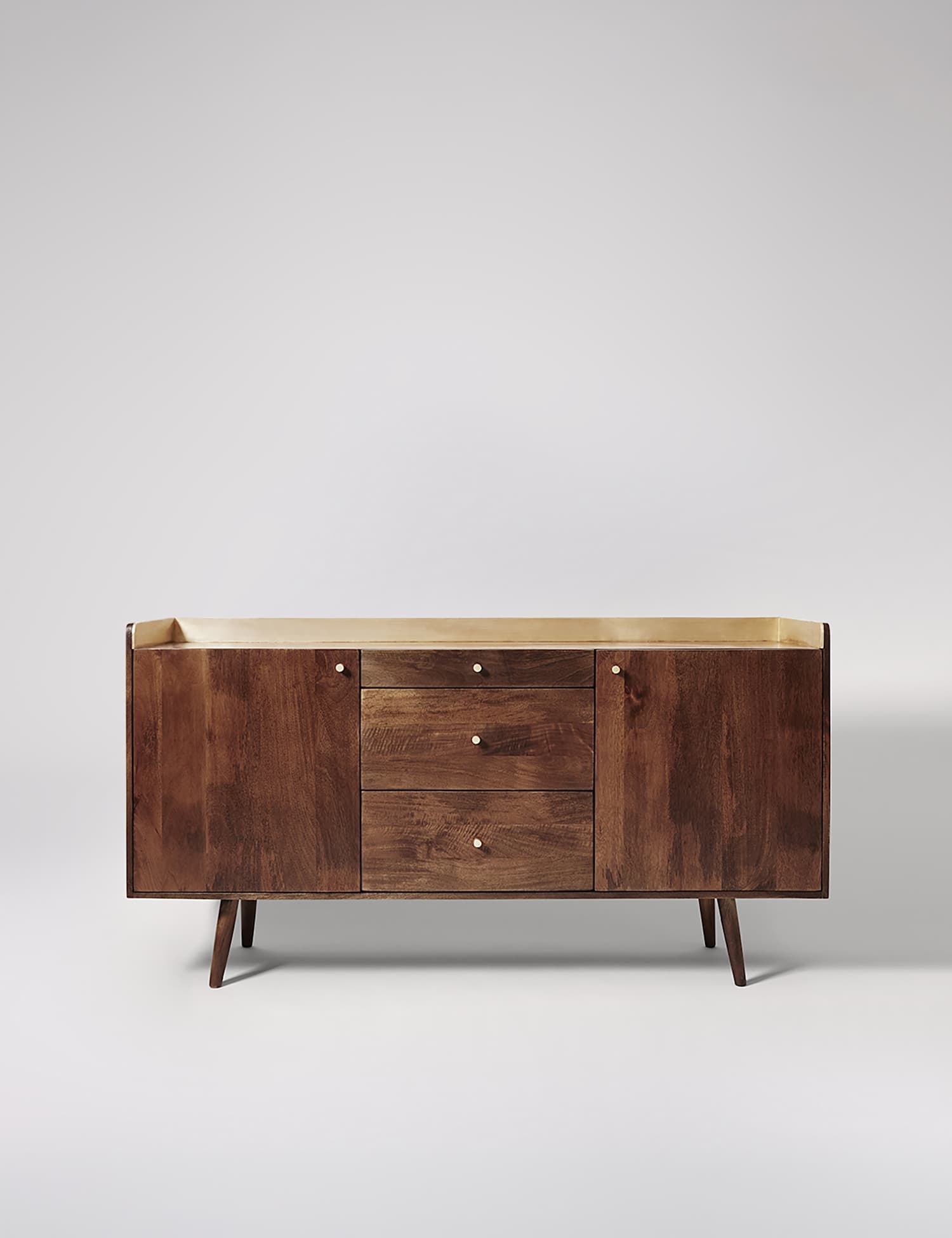 Swoon Fresco Mango Wood 3 Drawer Sideboard Brown