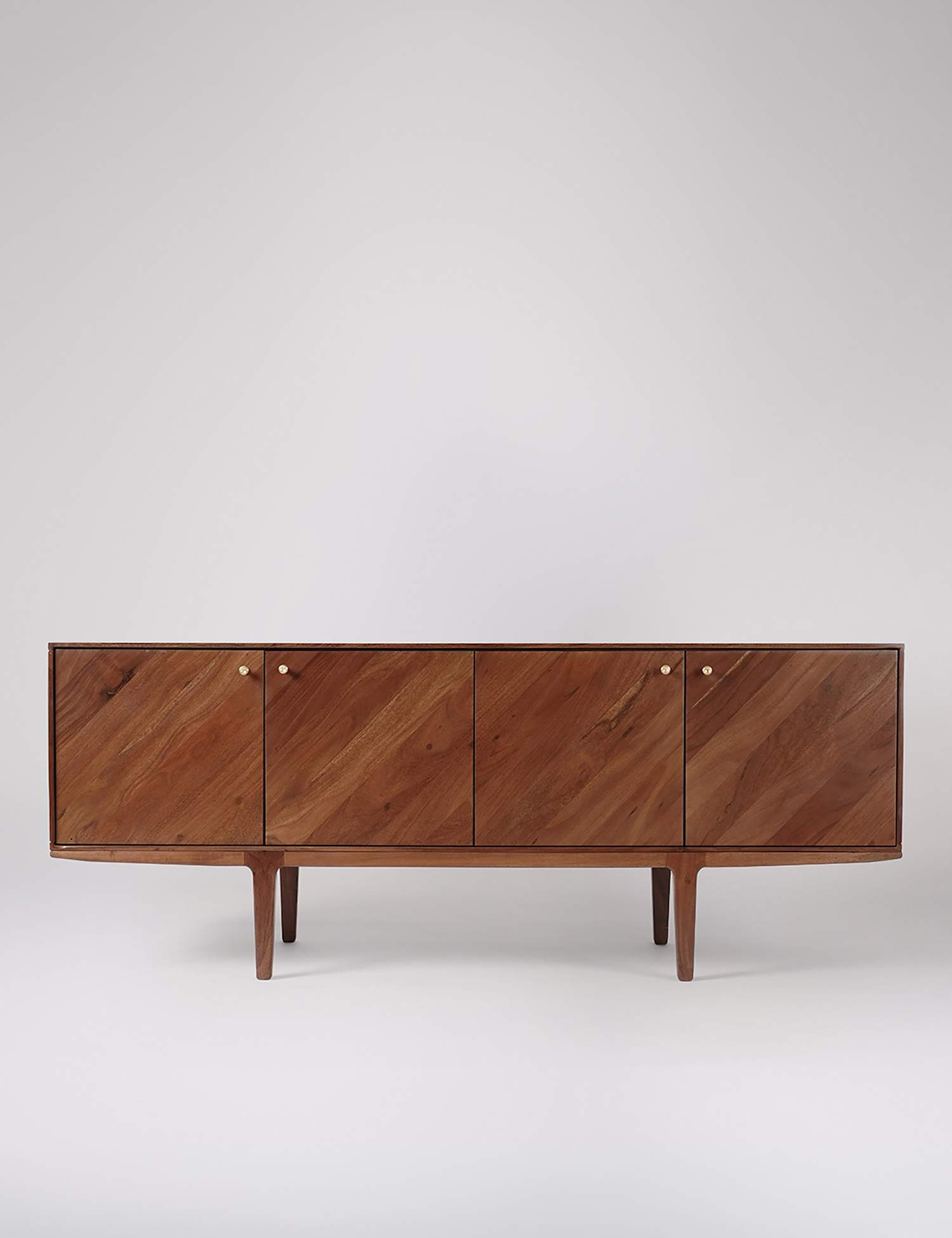 Swoon Noah Acacia Wood 4 Door Sideboard Brown