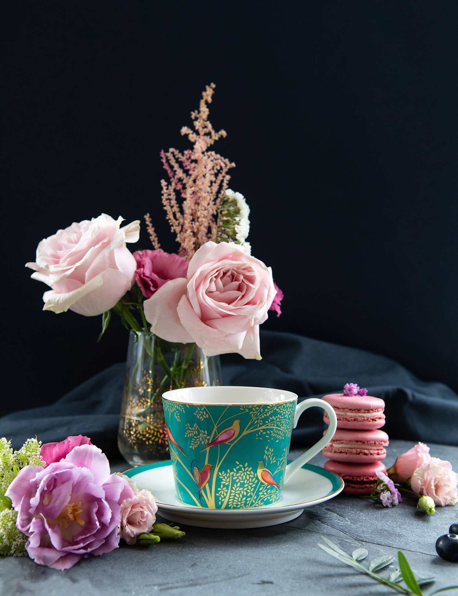 Image of Sara Miller Green Bird Cup &&hellip;