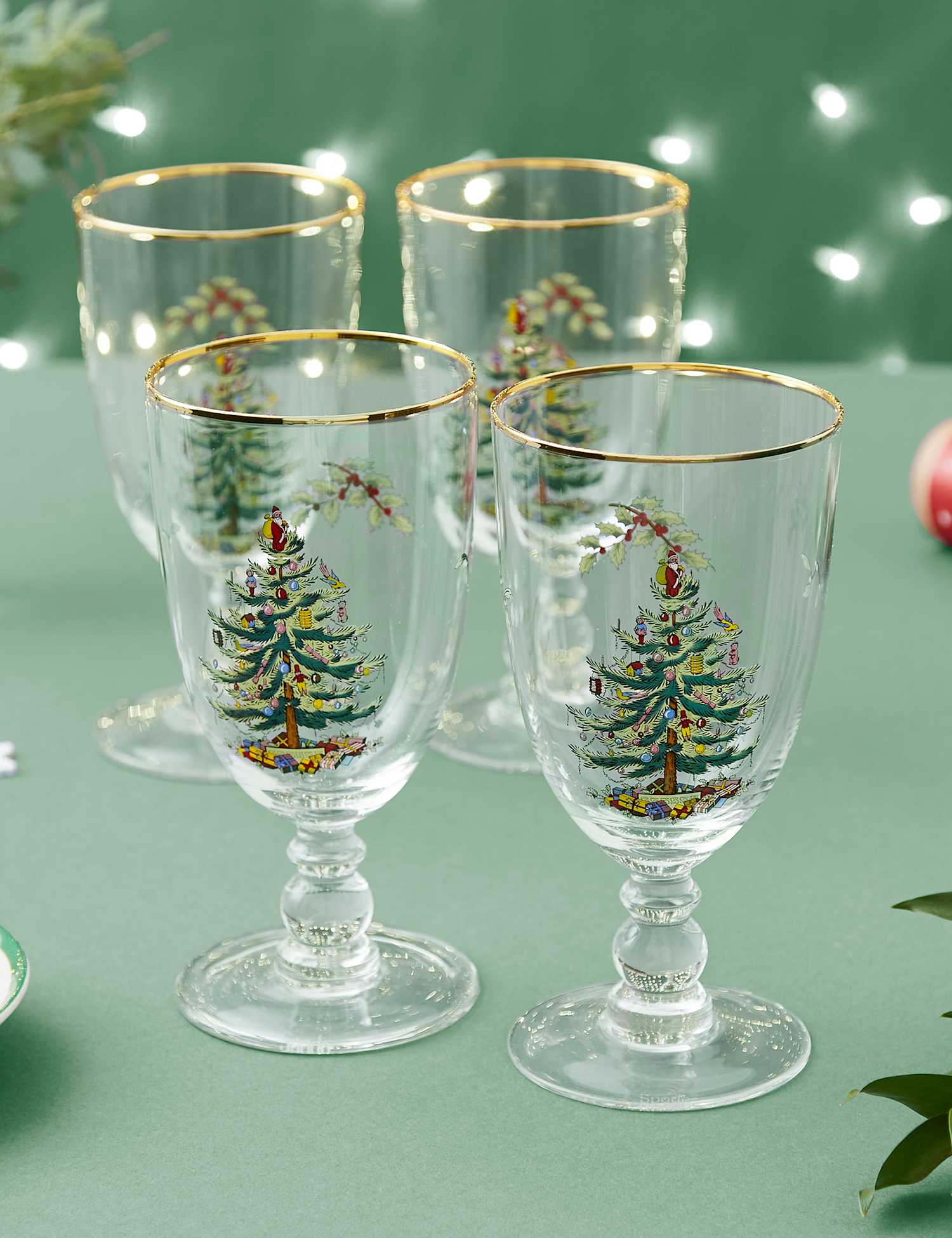 Image of Spode Set of 4 Christmas Tree&hellip;