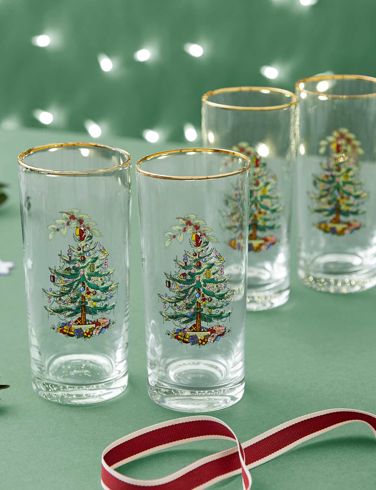 Image of Spode Set of 4 Christmas Tree&hellip;