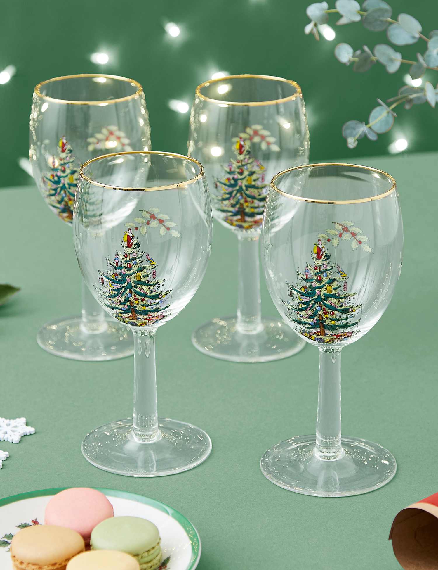 Image of Spode Set of 4 Christmas Tree&hellip;