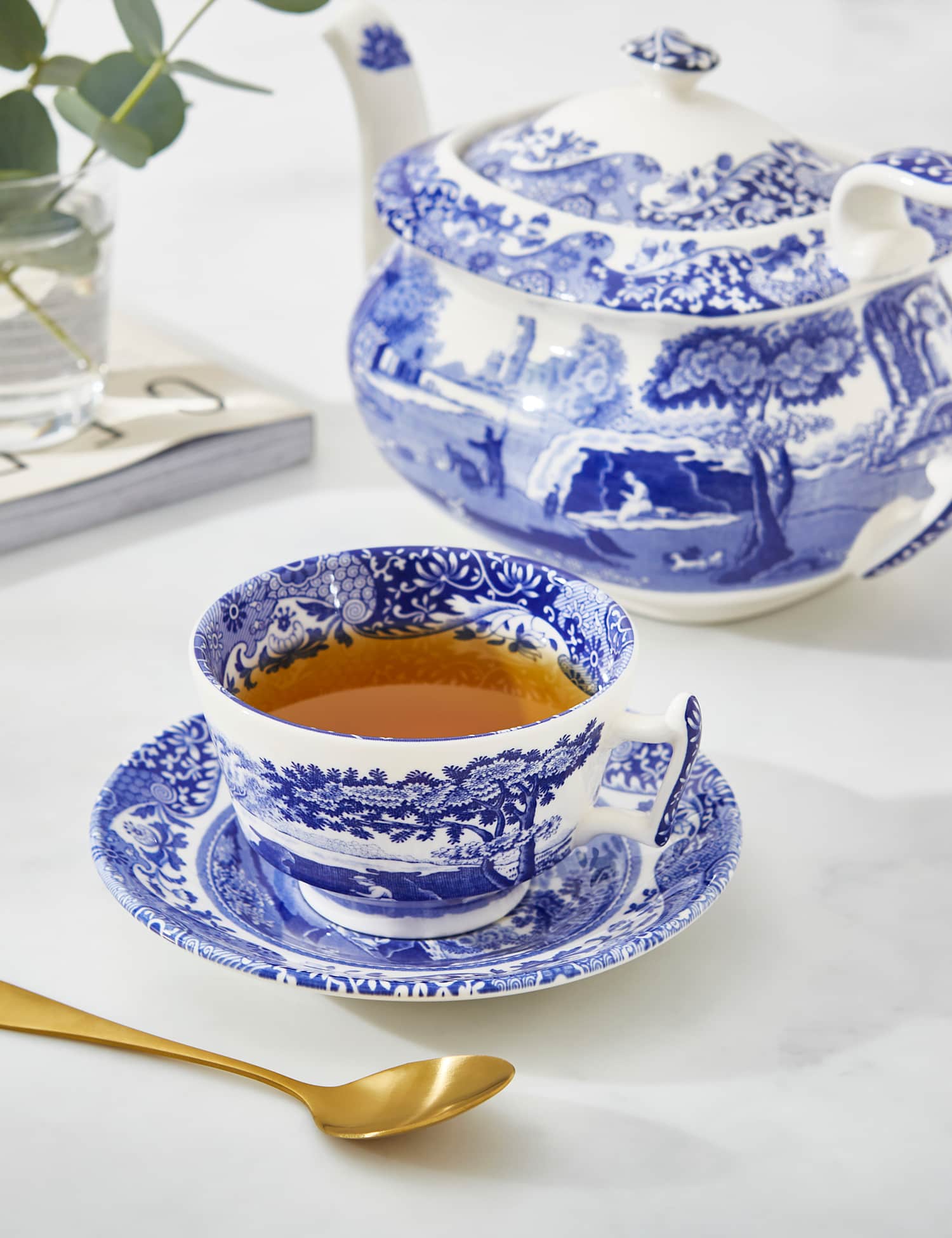 Image of Spode Set of 4 Blue Italian&hellip;